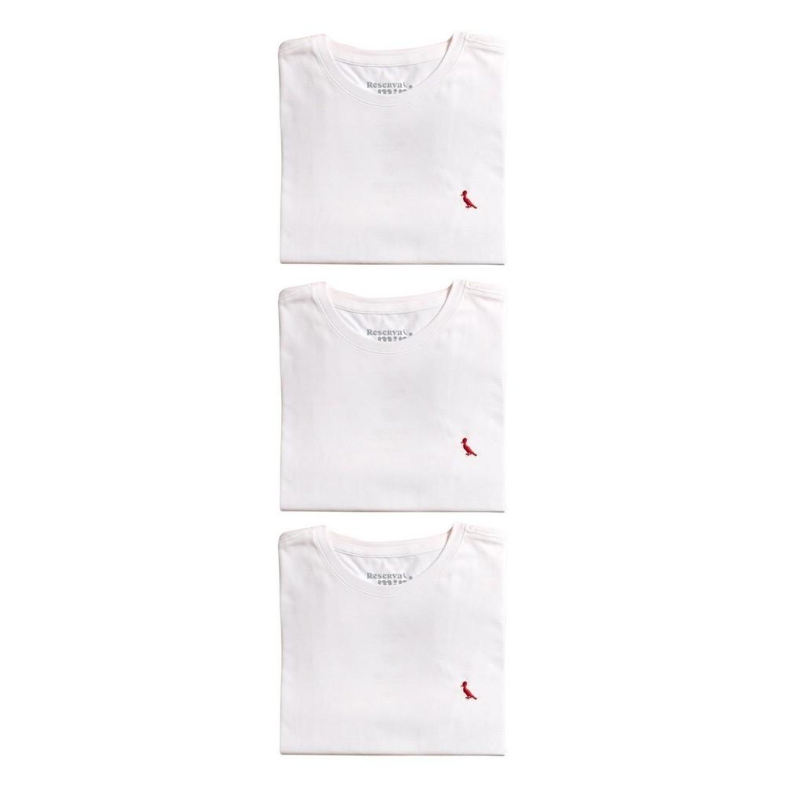 Infantil – Kit 3 Camisetas Brasa Pica Pau Bordado Reserva Mini Branco