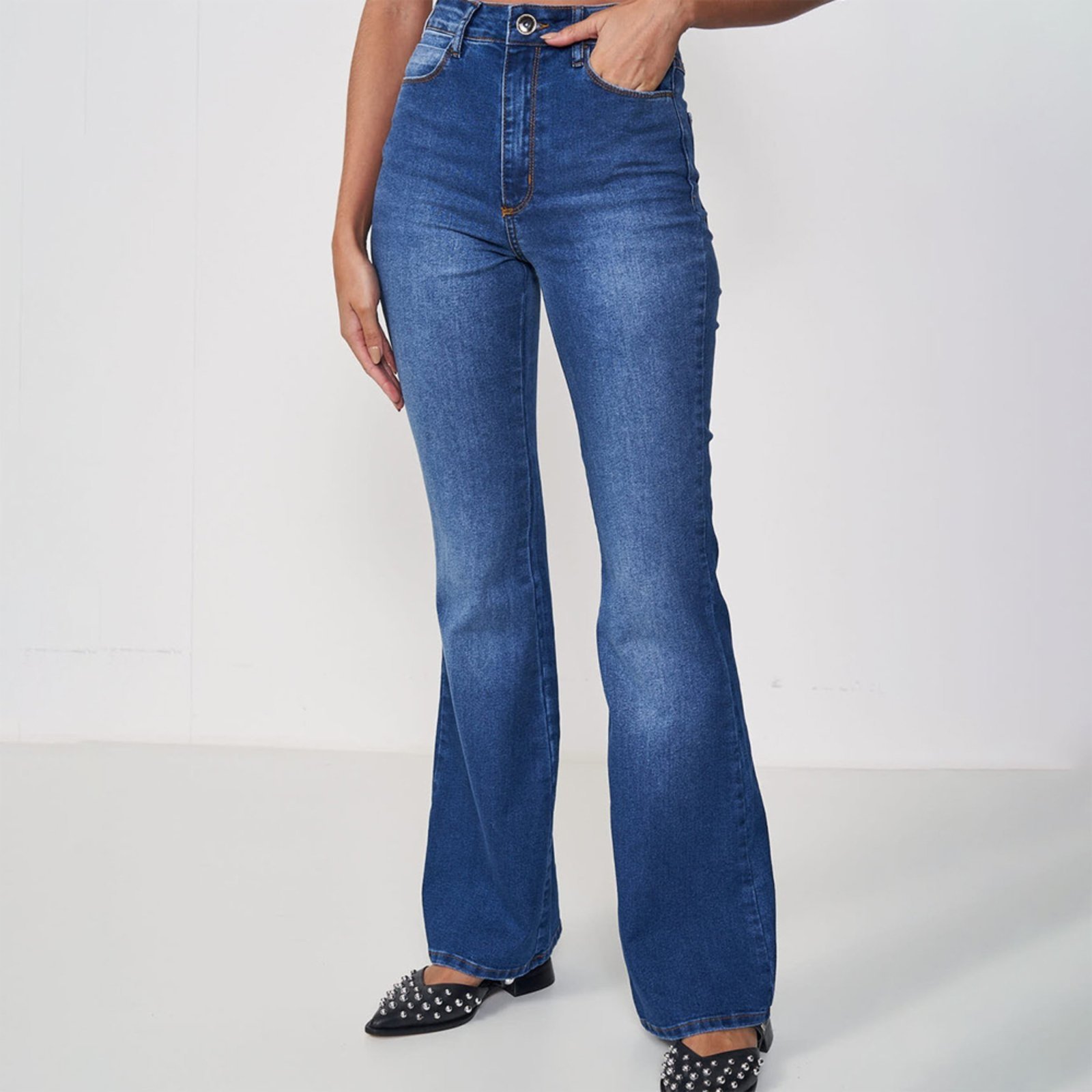 Calça Jeans Colcci Bruna Boot Cut In25 Azul Feminino