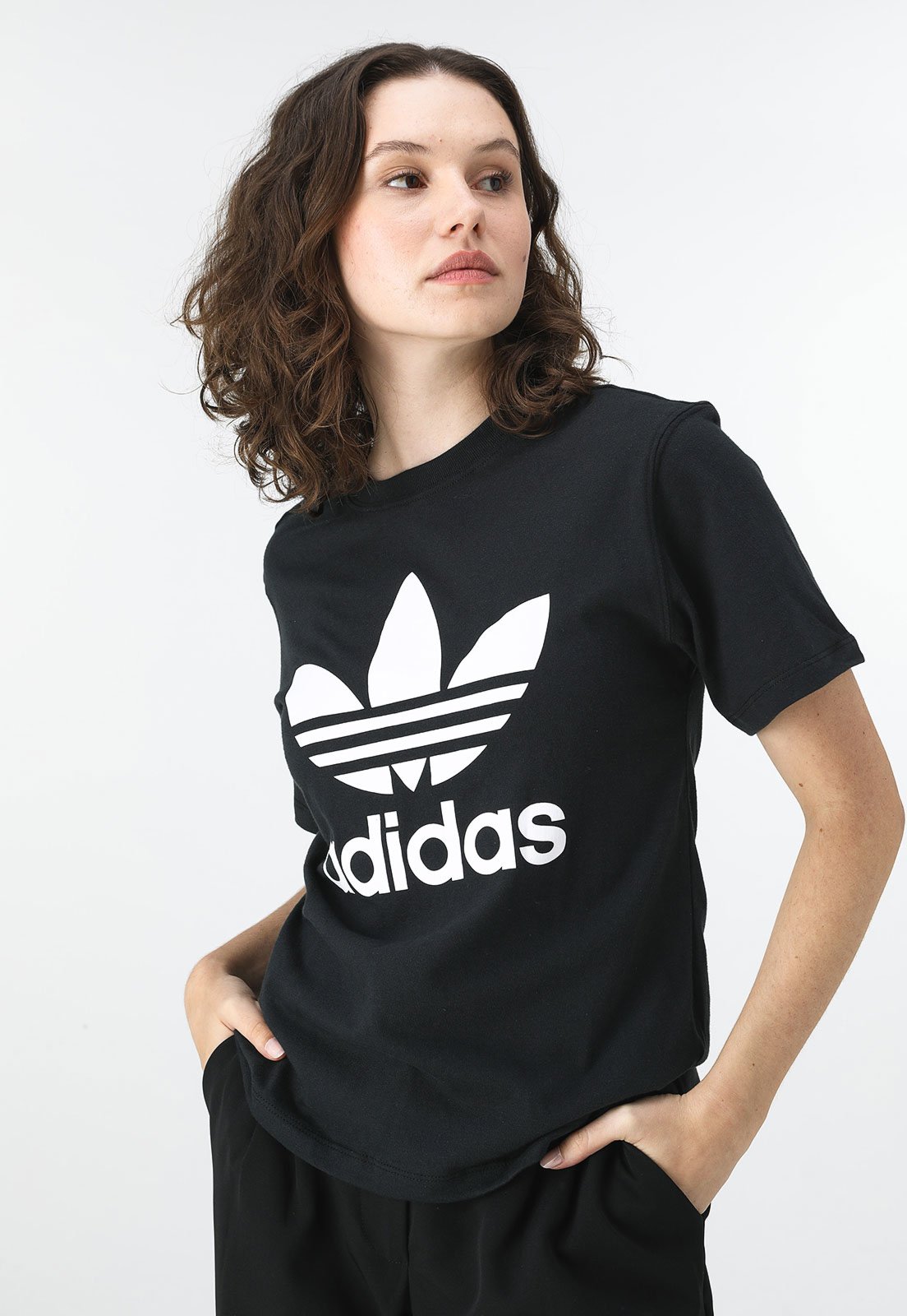 Camiseta adidas Originals Trefoil Preta