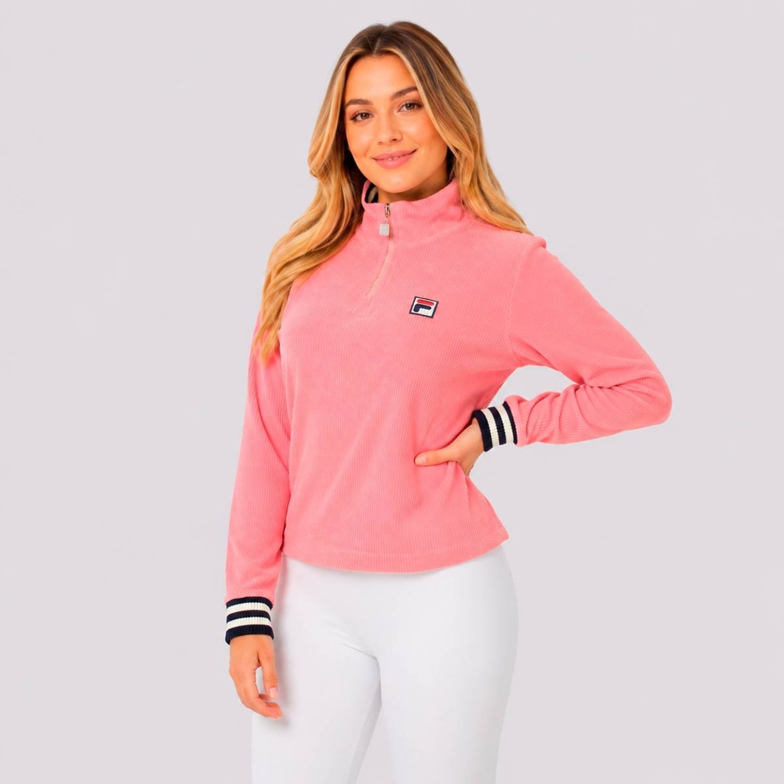 Blusa Fila Pryor Feminina Rosa