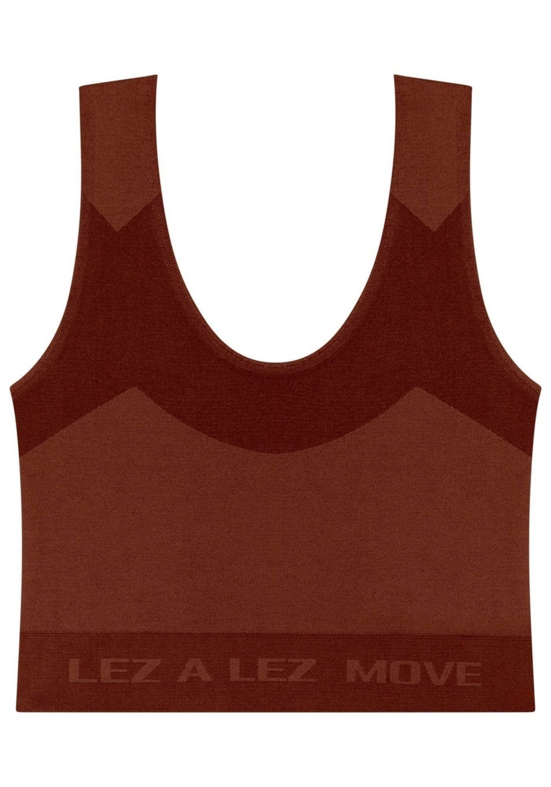 Top Nadador Seamless Com Decote Em U Move
