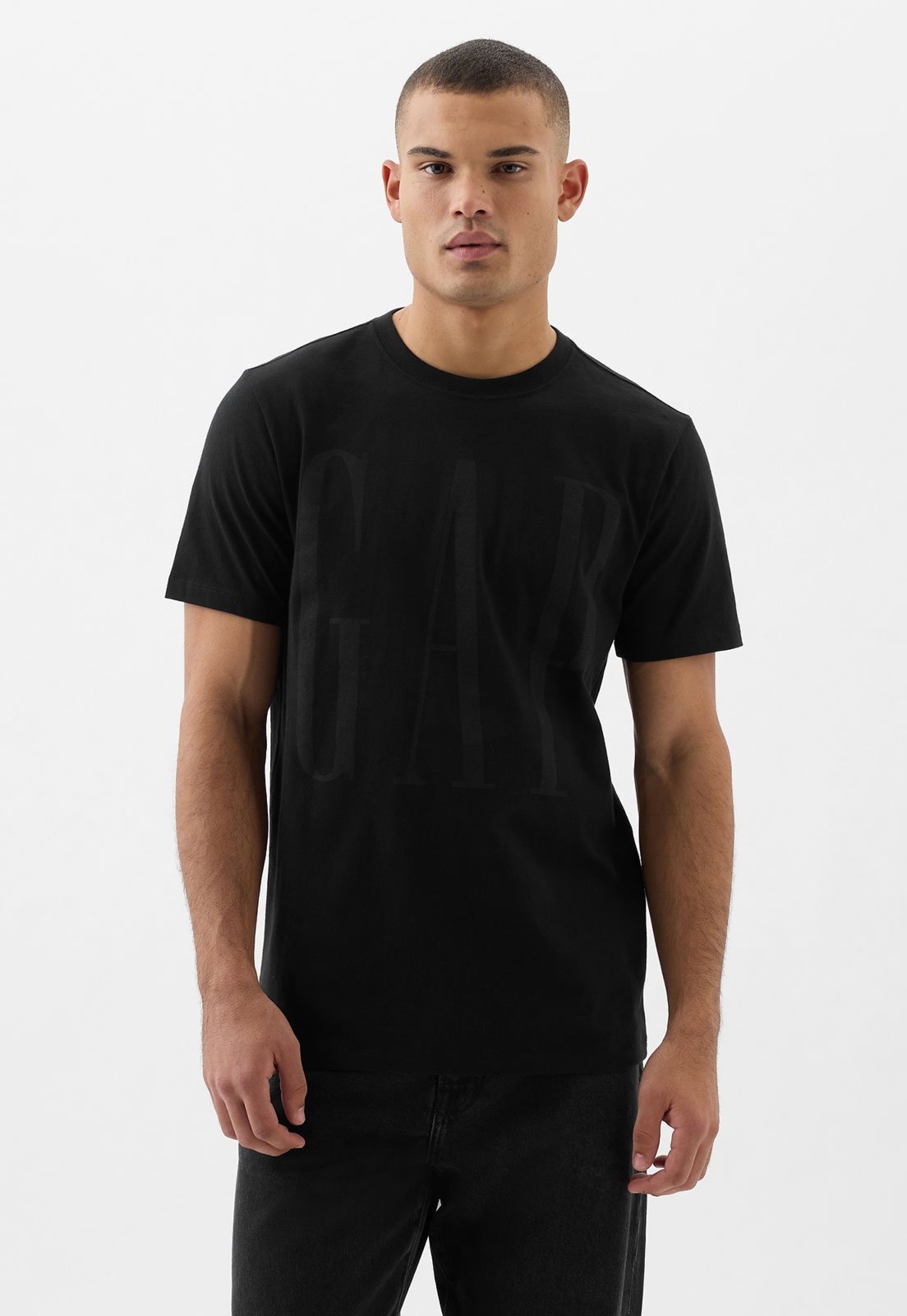 Camiseta GAP Reta Logo Preta