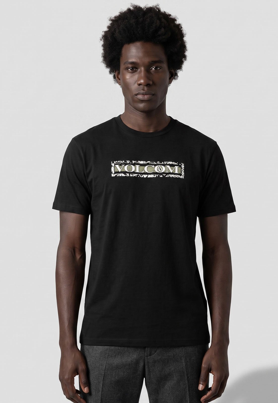 Camiseta Masculina Volcom Silk You Drain Preta