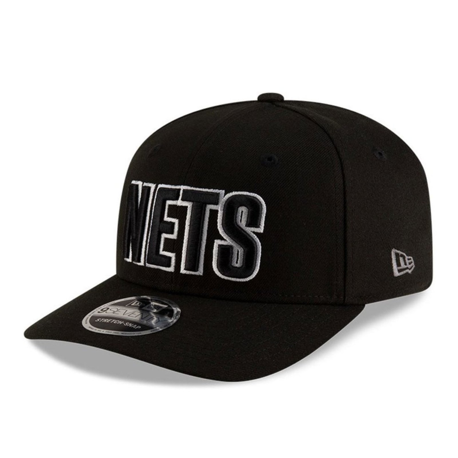 Bone New Era 9SEVENTY Strtch Snap Brooklyn Nets NBA Preto