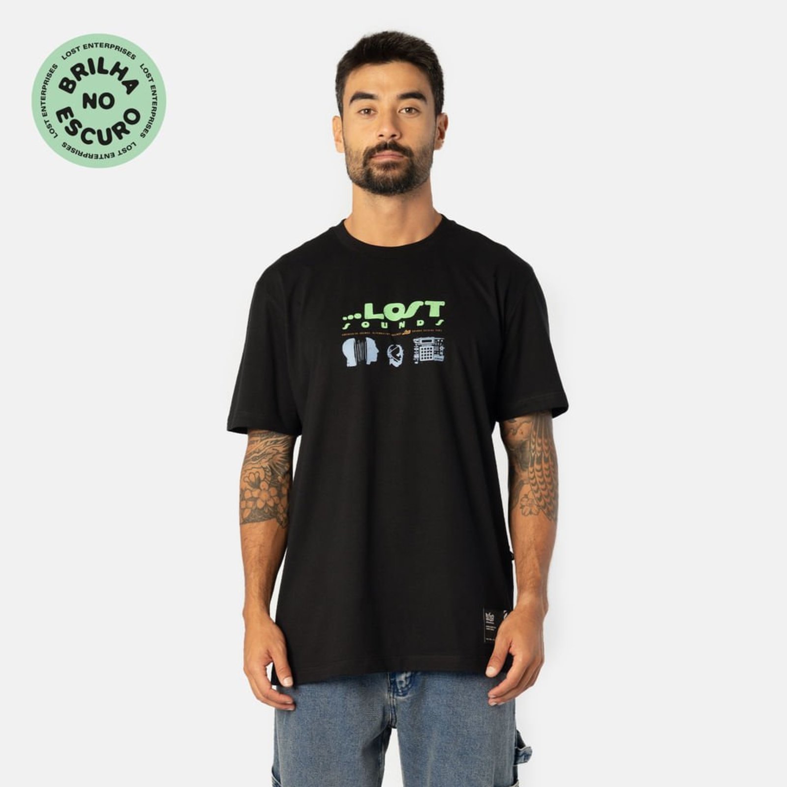 T-Shirt Lost Subversive PRETO