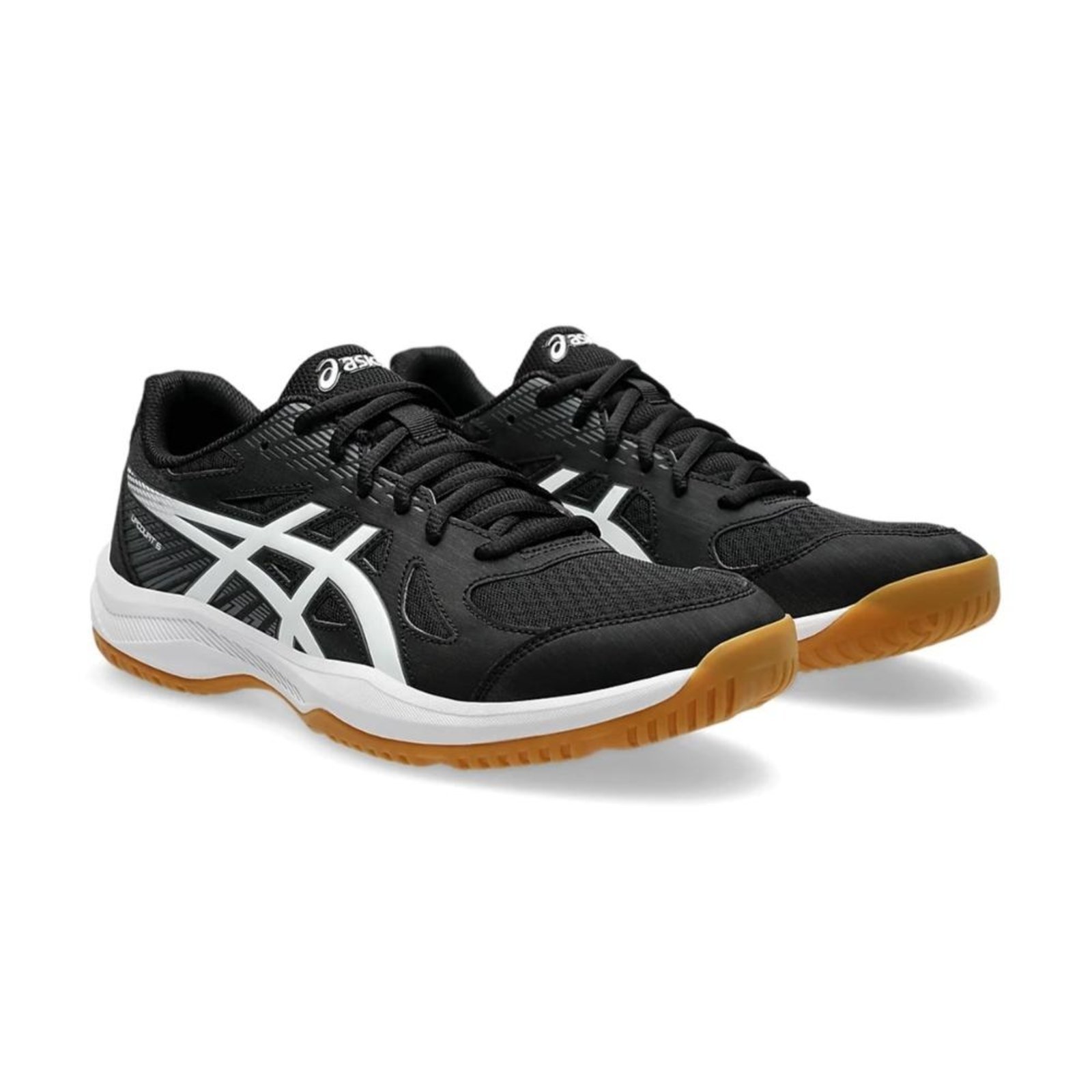Vista 3 Tênis Asics Masculino Upcourt 6 Quadra preto preto