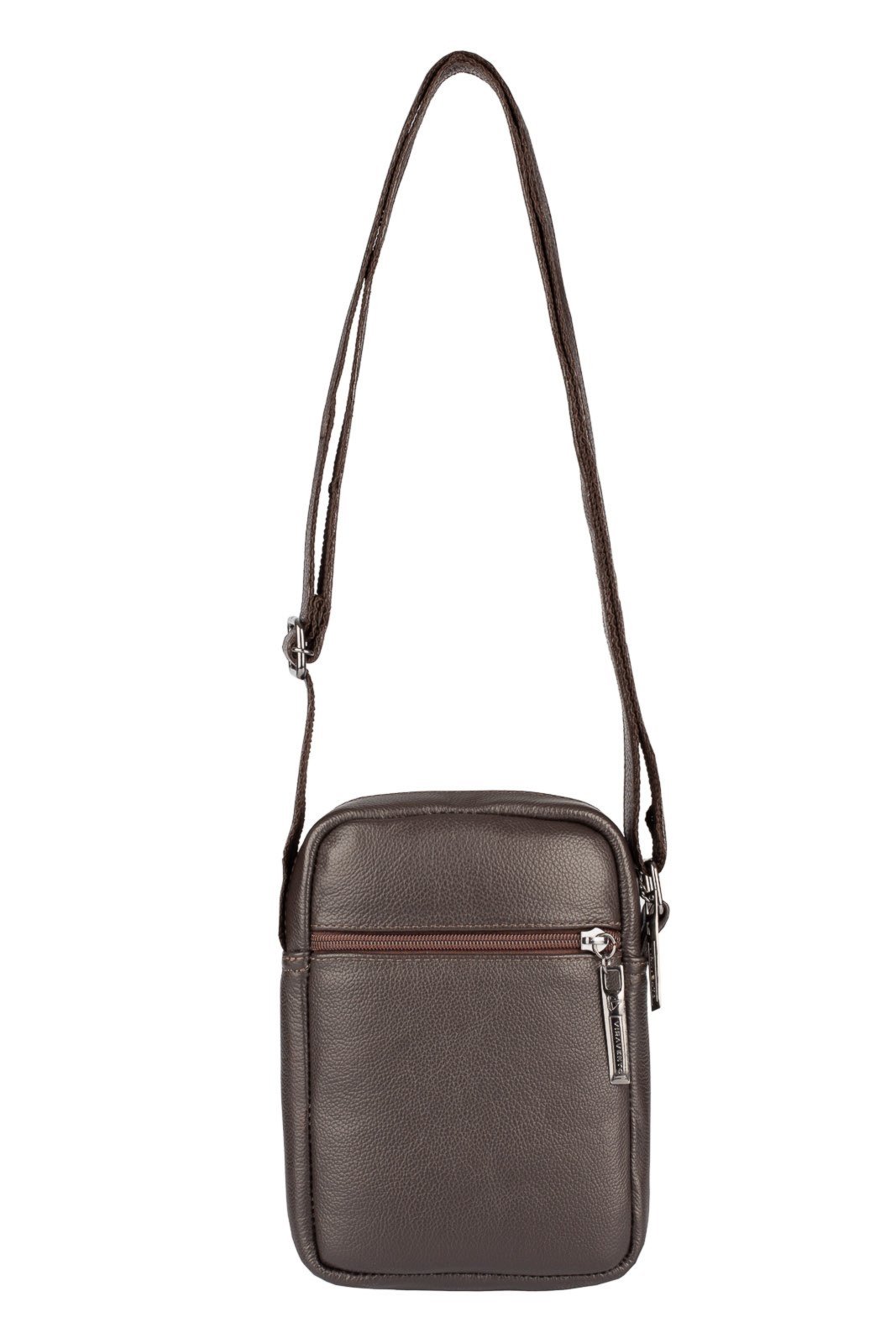 Bolsa shoulder bag de couro Pietro - Café