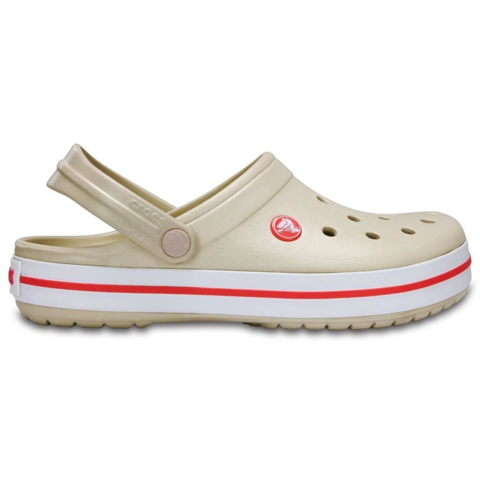 Sandália Crocs Crocband Stucco/Melon - M4w6 Bege