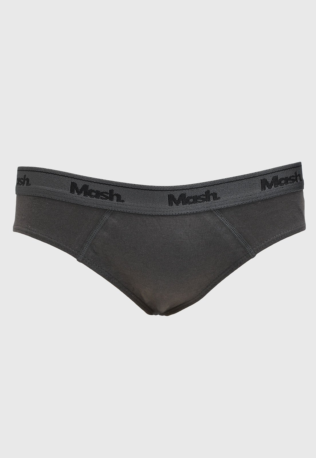Vista 3 Kit Cueca Masculina Mash Clássica Algodão cinza MASH cinza