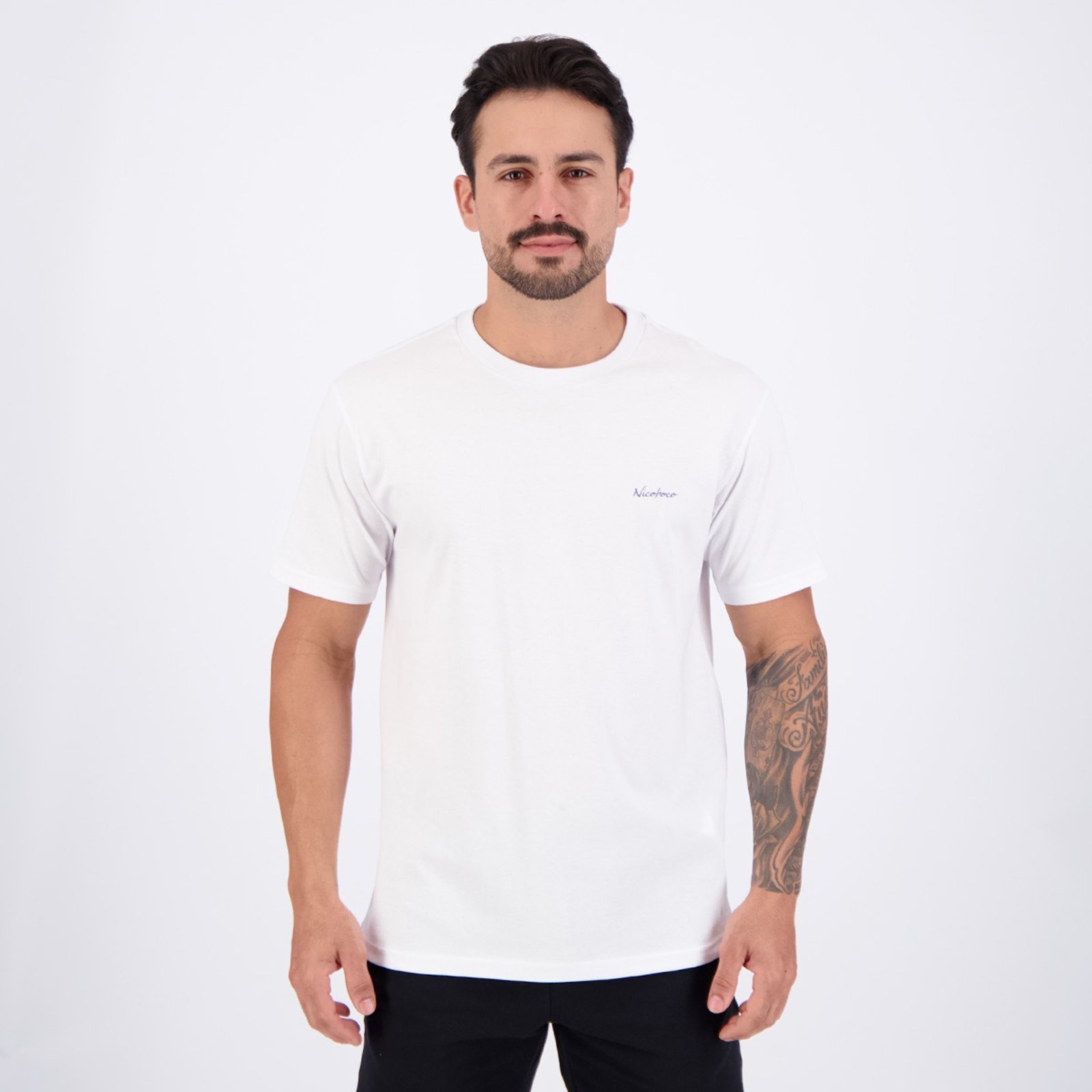 Vista 2 Camiseta Nicoboco Splash Branca branco Nicoboco branco