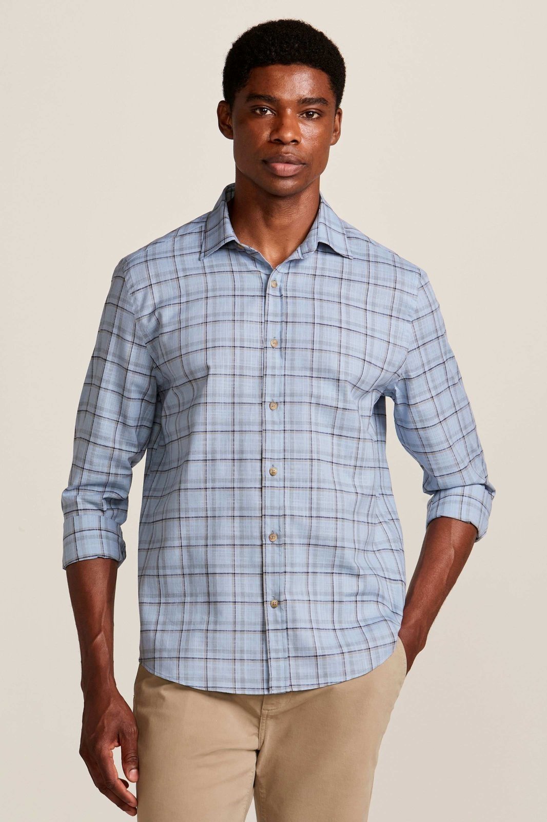 Camisa Voil Xadrez Tinturado Azul Zapälla Azul