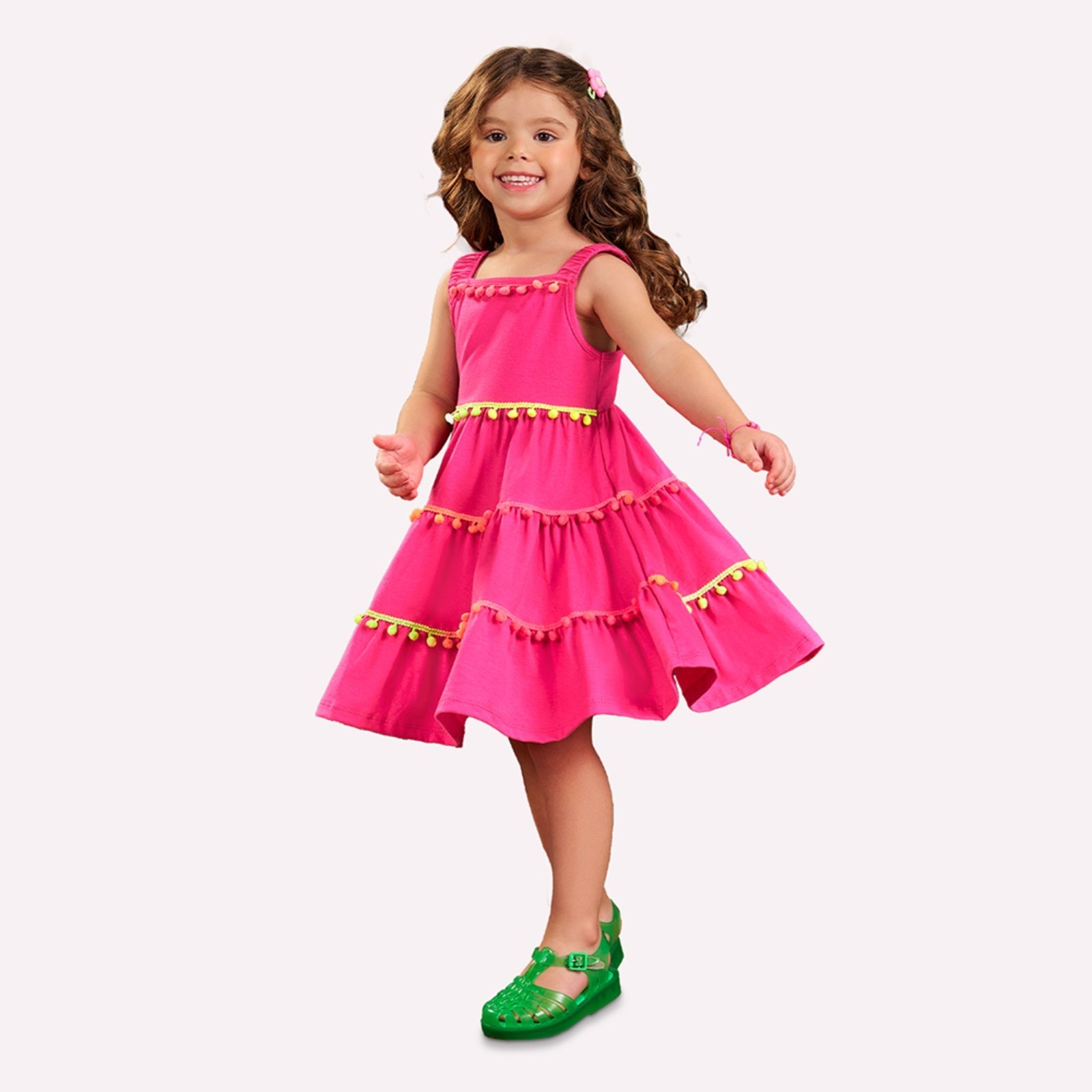 Infantil – Vestido Menina em Algodão Nanai