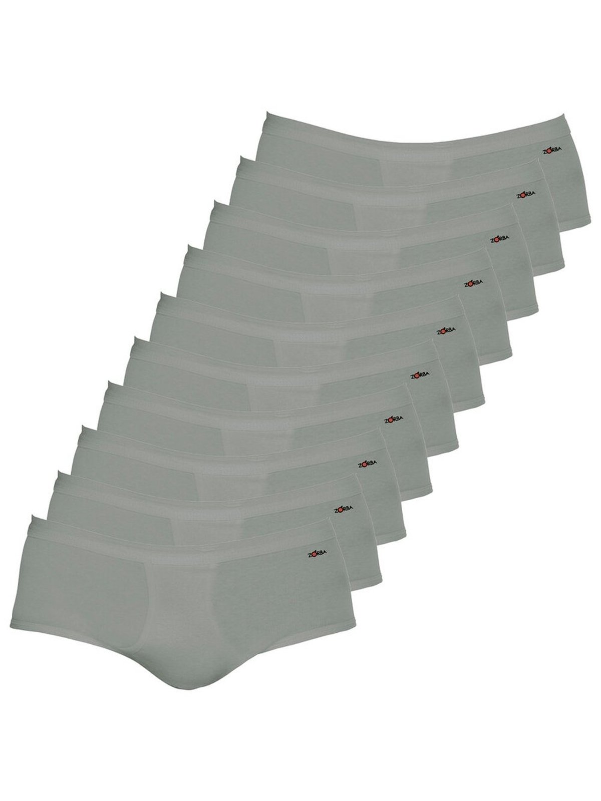 Kit com 10 Cuecas Slip Zorba com Abertura 205 Chumbo