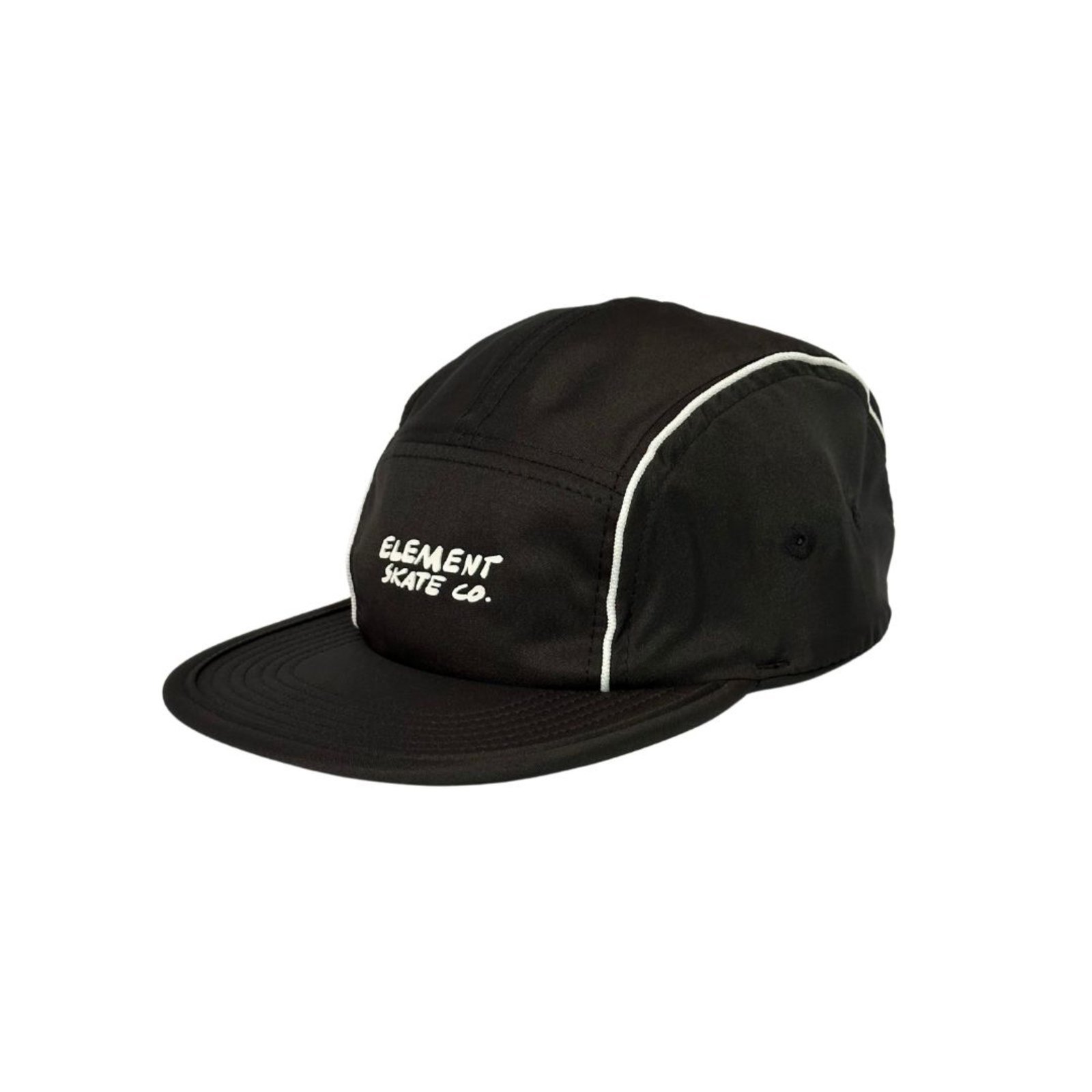 Boné Element 5 Panel Taslan - Preto/Branco - Unissex