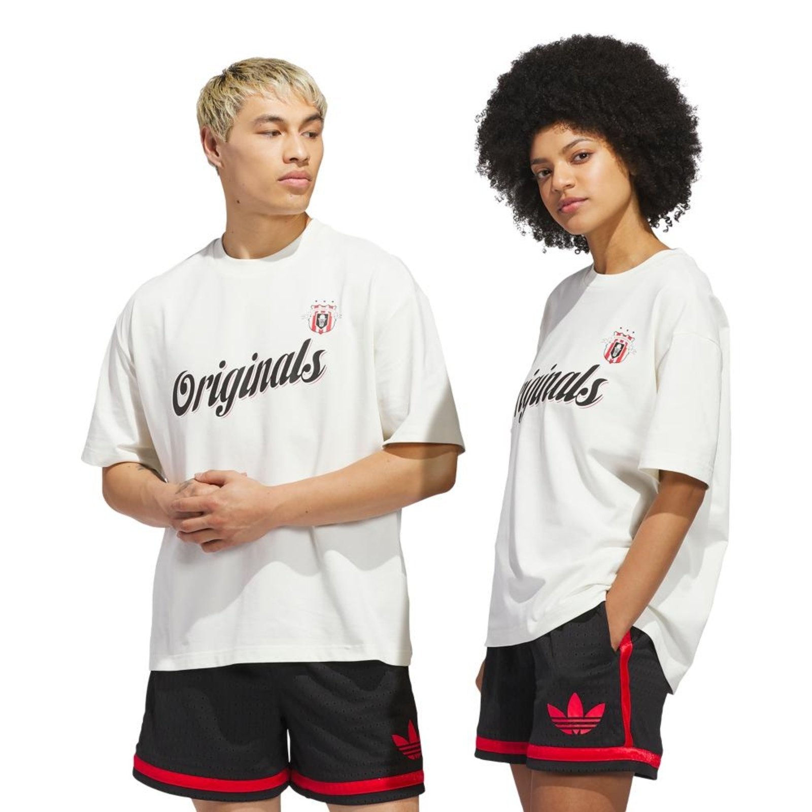 Camiseta Originals do time de basquete adidas Originals Branco