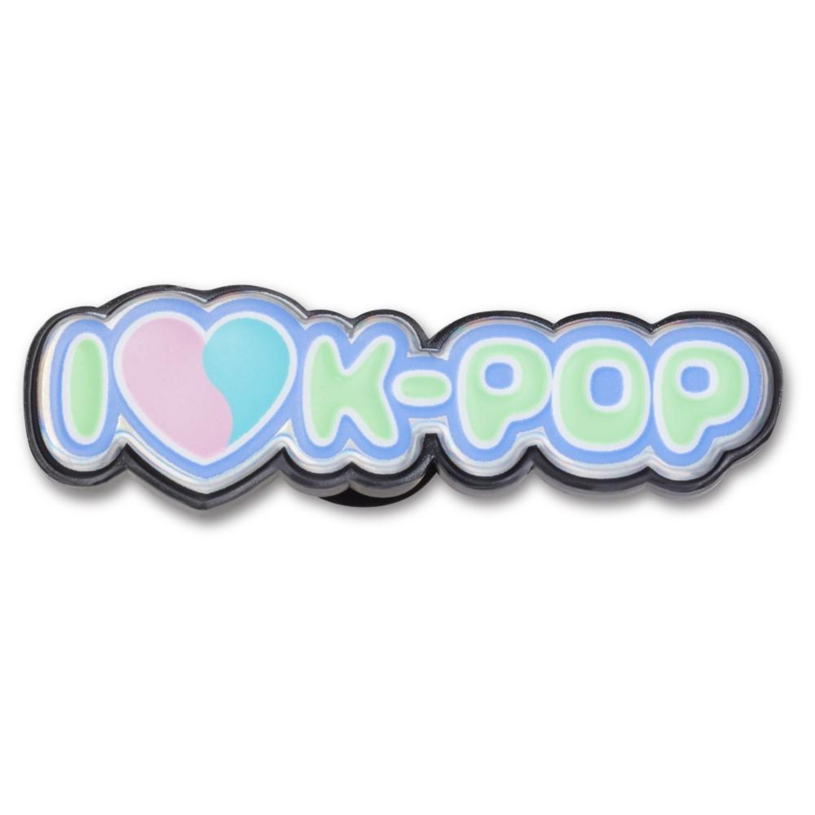 Vista 2 Infantil - Jibbitz™ I Love K-Pop Crocs branco
