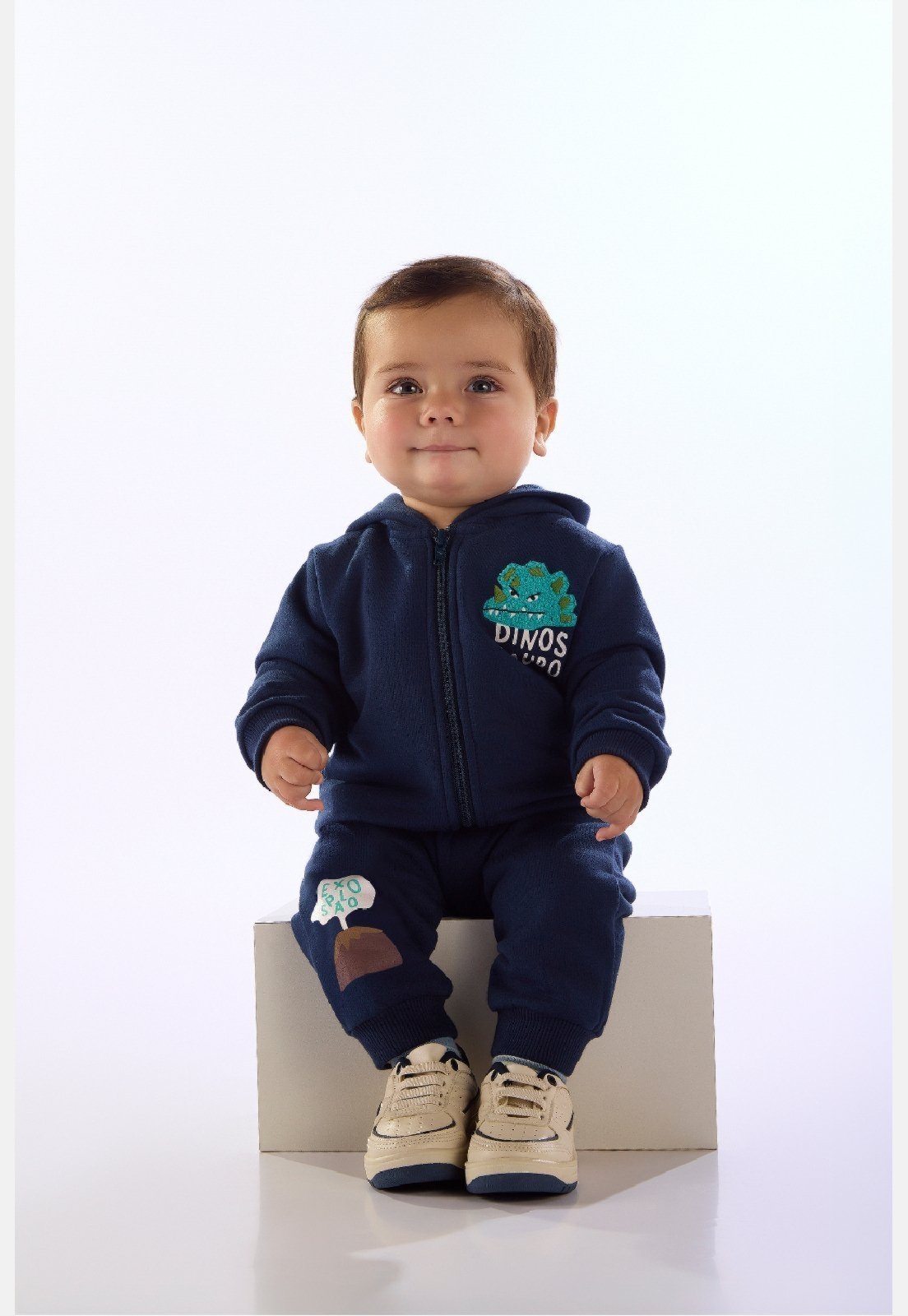 Infantil - Conjunto Explosão Jaqueta Calça Três e Já Azul