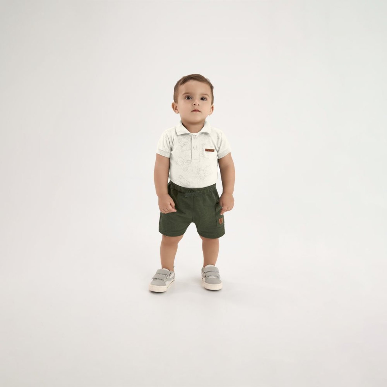 Infantil - Body Bege Pulla Bulla Menino - 53654-1271