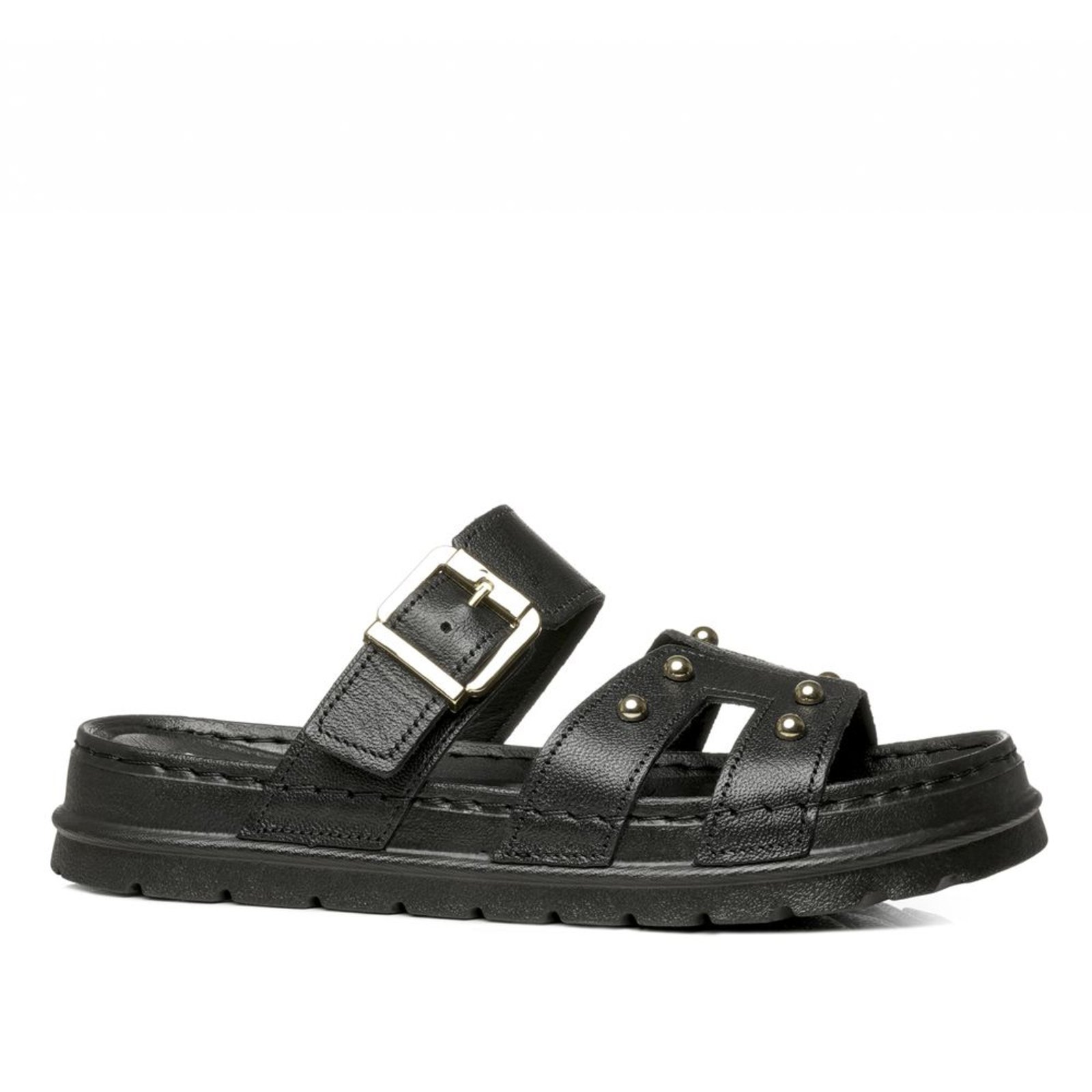 Chinelo Pegada Feminino em Couro Preto 234708-05 Chinelo Pegada Feminino em Couro Preto 234708-05 33