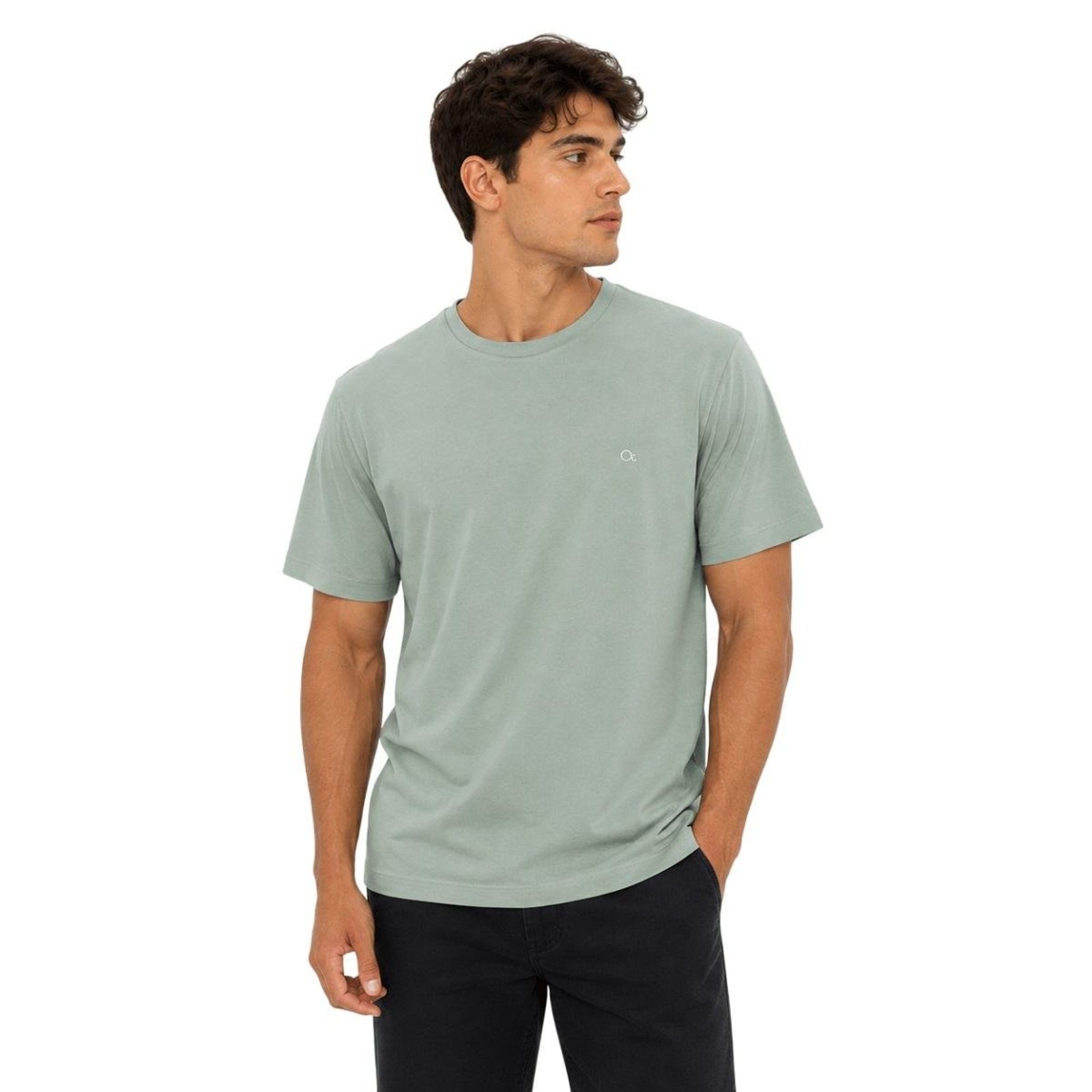 Camiseta Manga Curta Básica Slim Ogochi Masculina 006490001