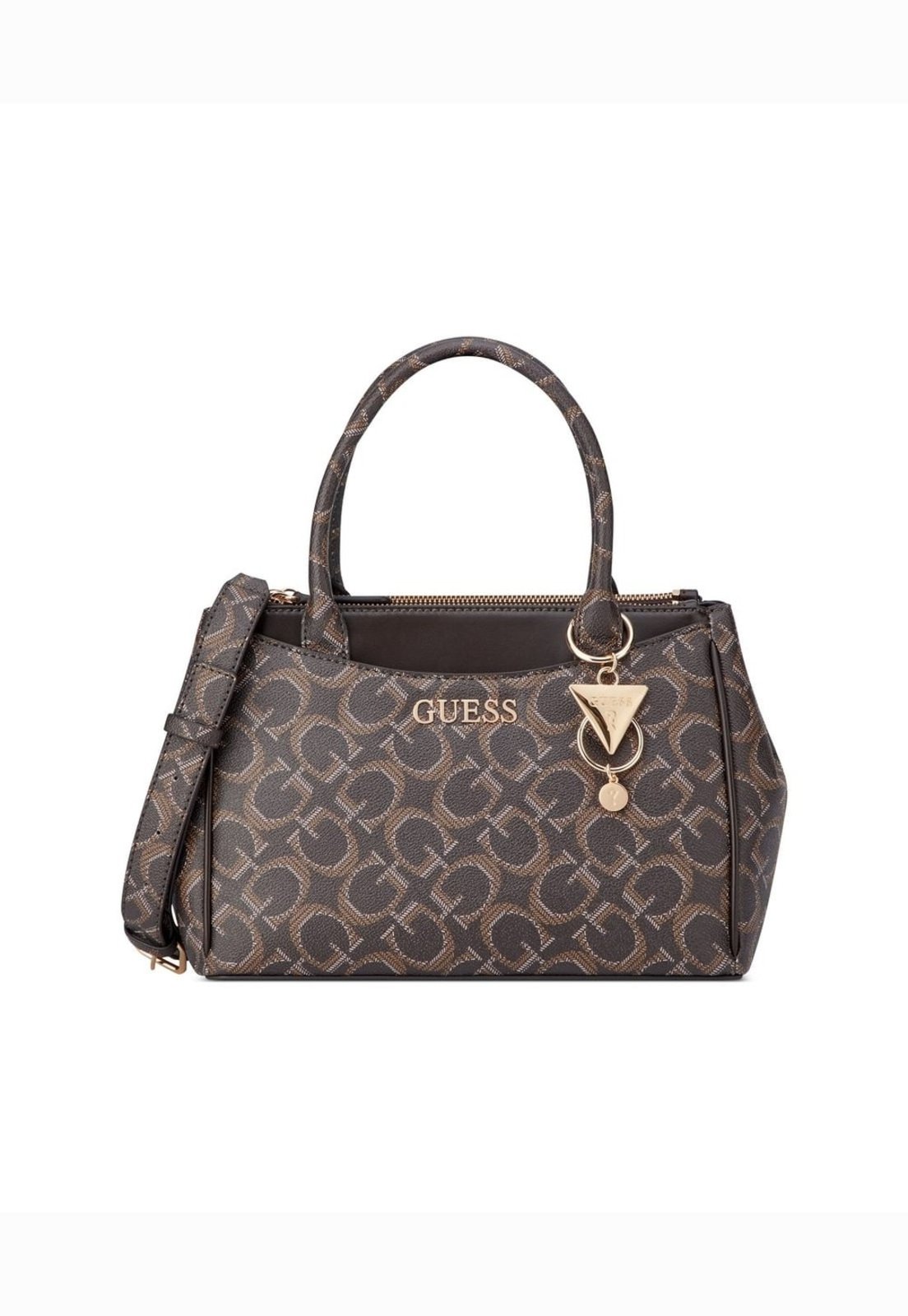 Bolsa Guess Elliot Satchel Marrom