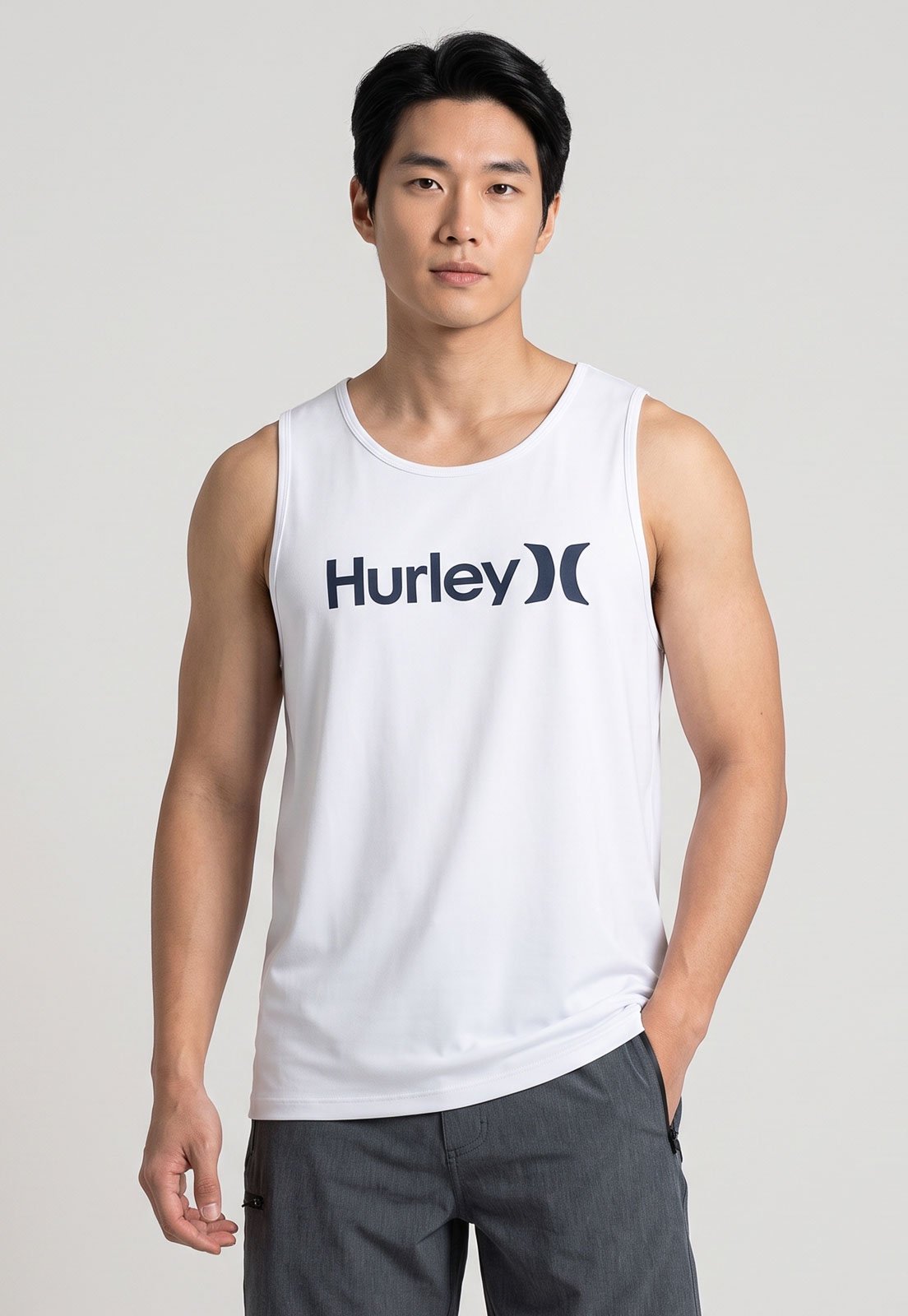 Regata Masculina Hurley O&O Solid Branca