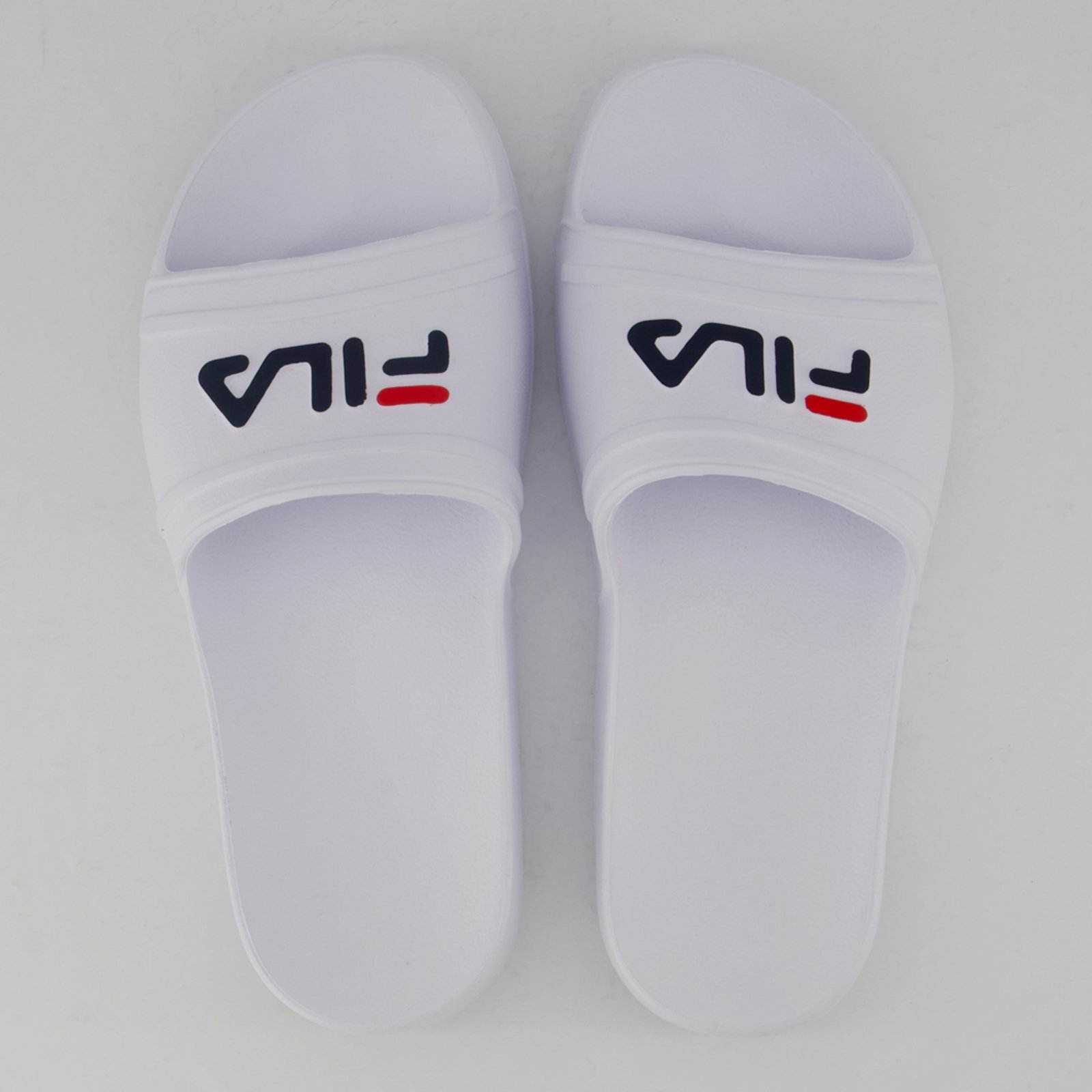 Vista 2 Chinelo Fila Sleek Slide Feminino e Marinho branco Fila branco