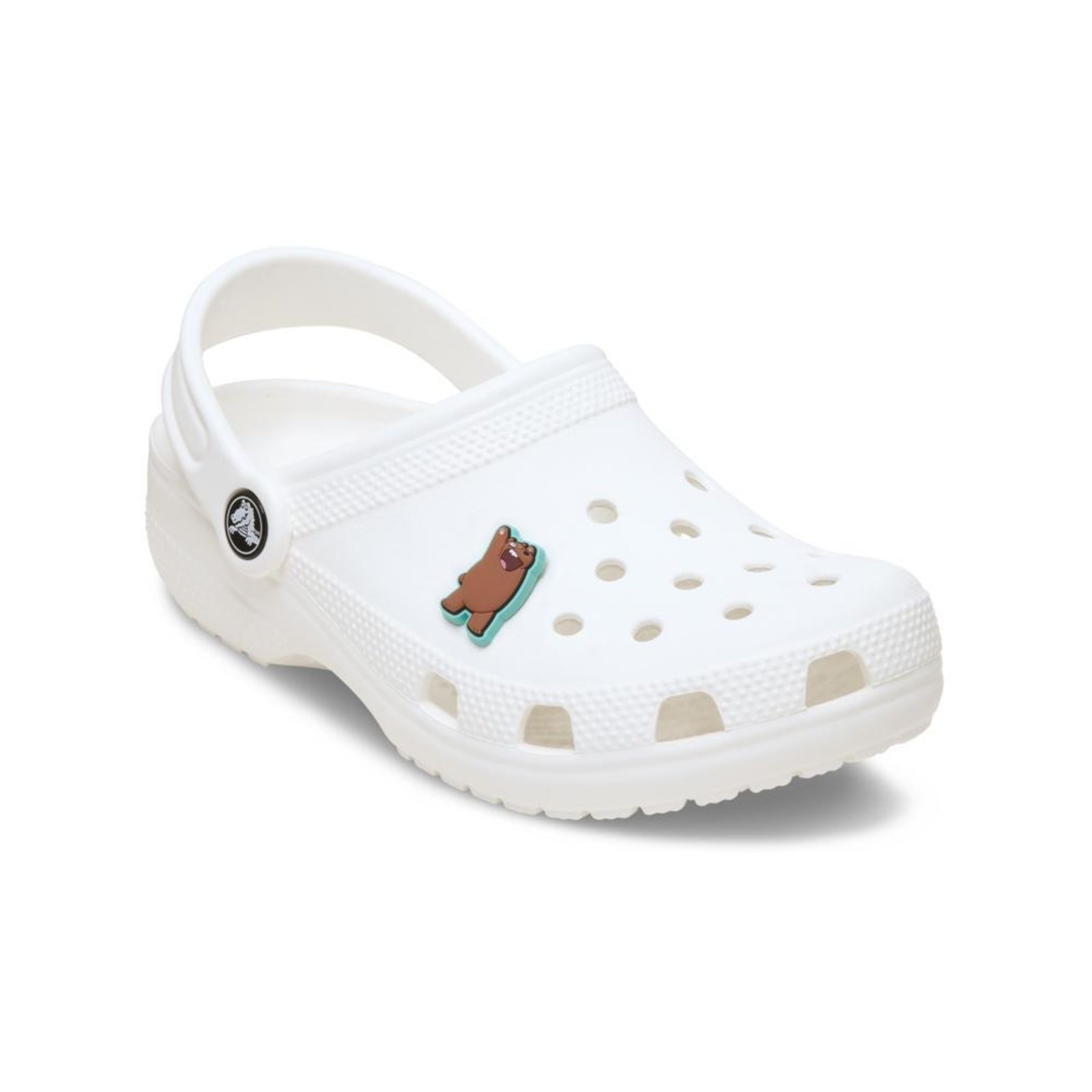 Vista 3 Infantil - Jibbitz™ We Bare Bears Grizzly Crocs branco