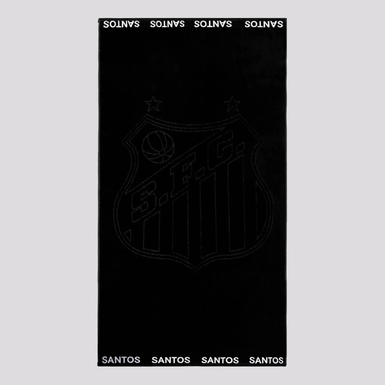 Toalha De Banho Bouton Santos Jacquard Preta
