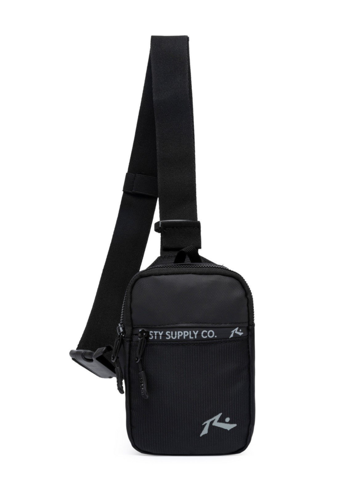 Shoulder Bag Pochete Tiracolo Transversal Reforçada Preta Rusty