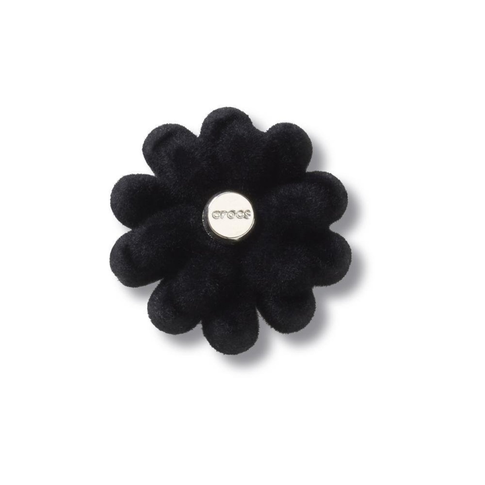 Infantil - Jibbitz™ Flor de Veludo Preto Única Unico