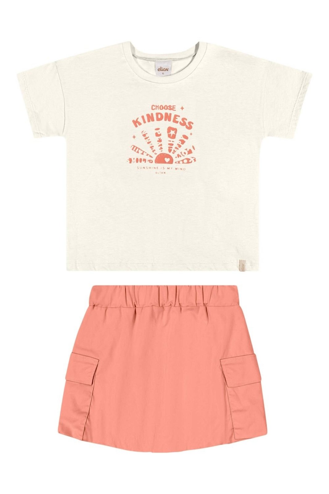 Infantil - Conjunto Menina Sunshine Elian Branco