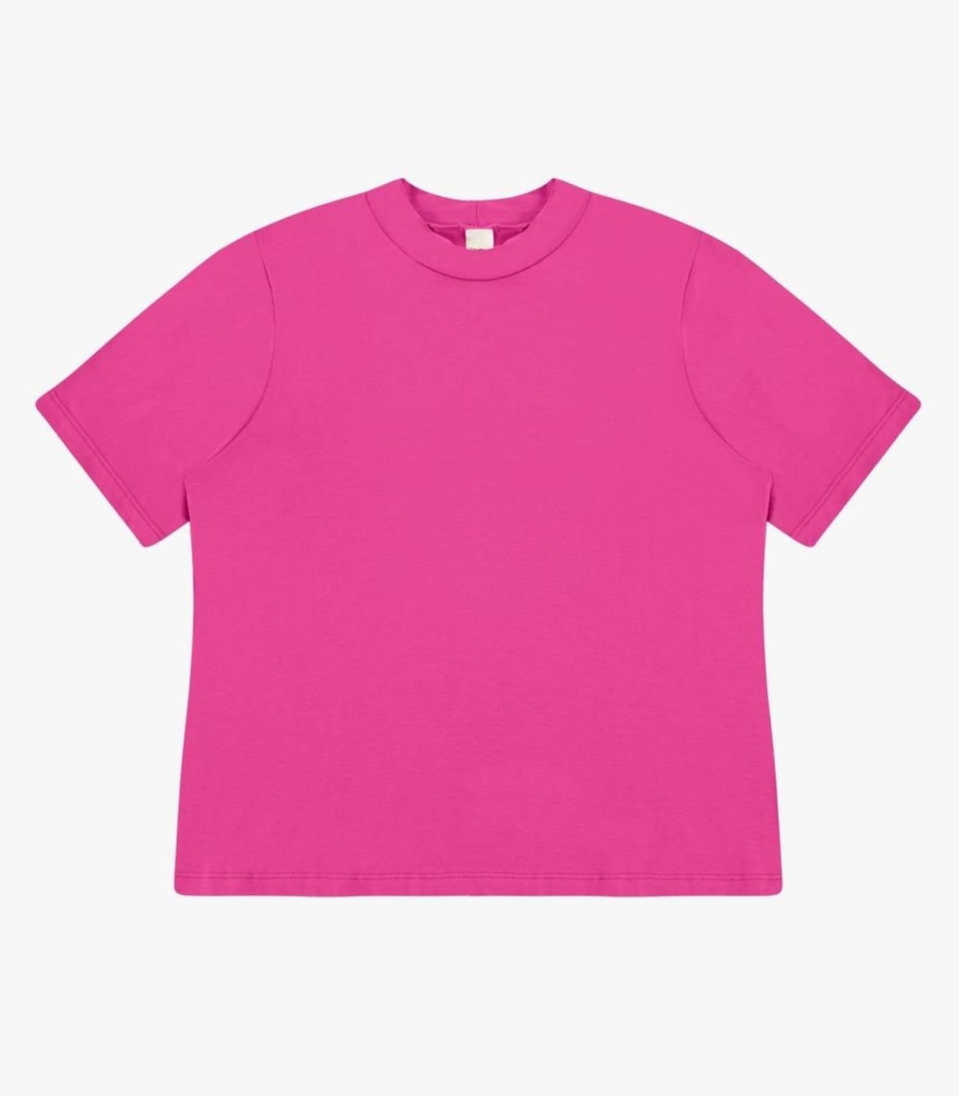 Blusa Feminina Básica em Malha Visco Rovitex Rosa