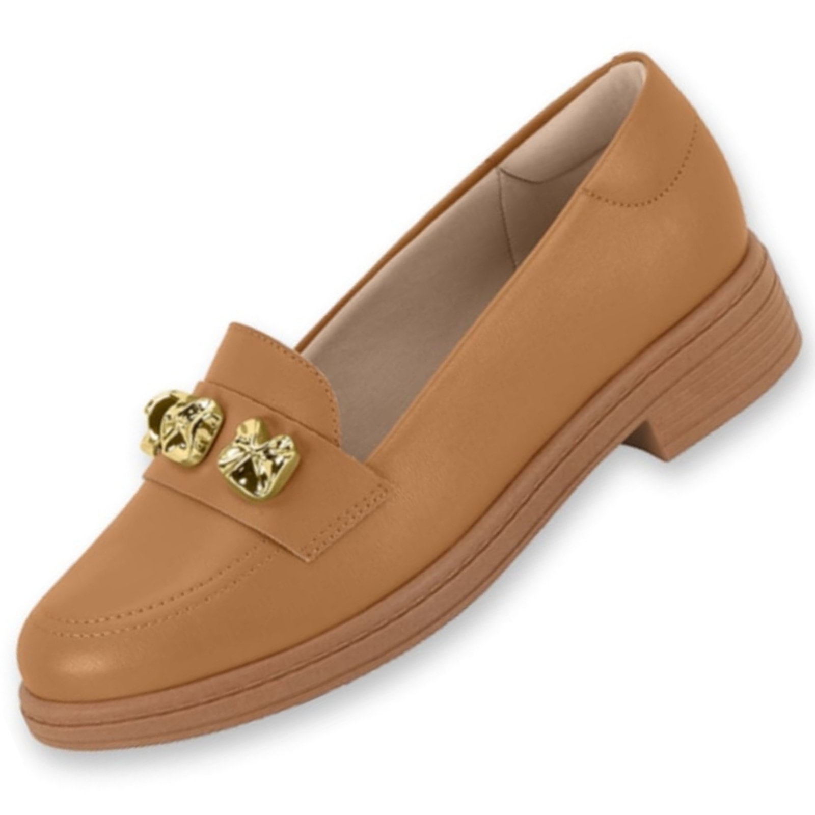 Vista 3 Sapato Mocassim Beira Rio 4312.111 Feminino BR SPORTS amarelo BR SPORTS amarelo
