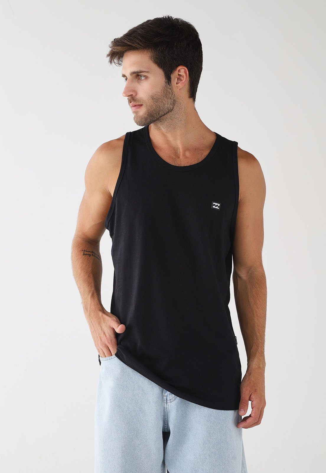 Regata Masculina Billabong Icon Patch Preta