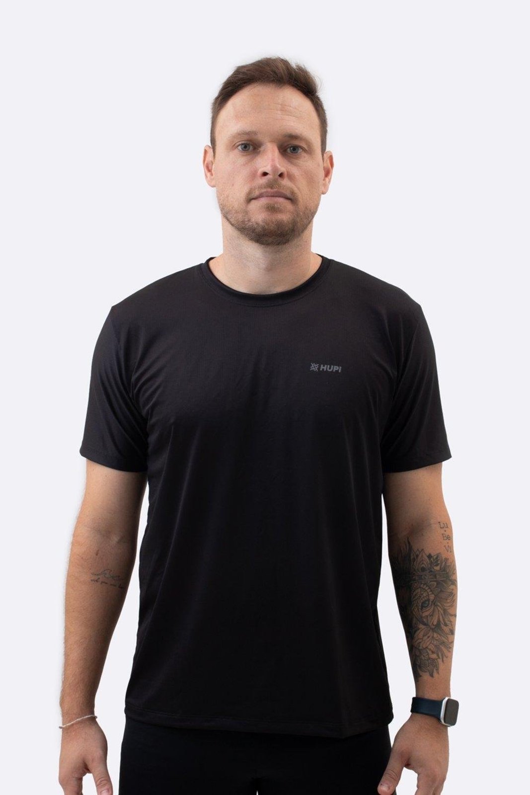 Camiseta Dry Fit HUPI Smart Preto Masculina Preto
