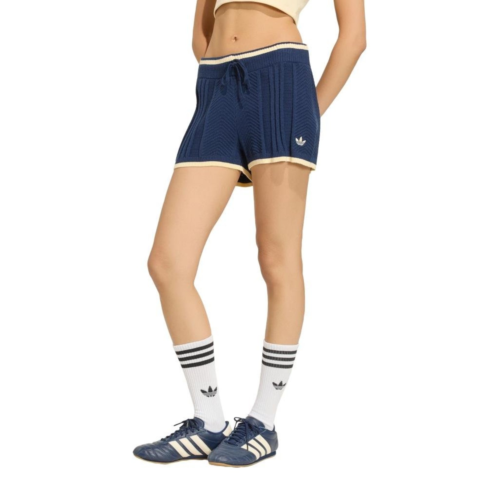 SHORTS CABLE KNIT adidas Originals Azul