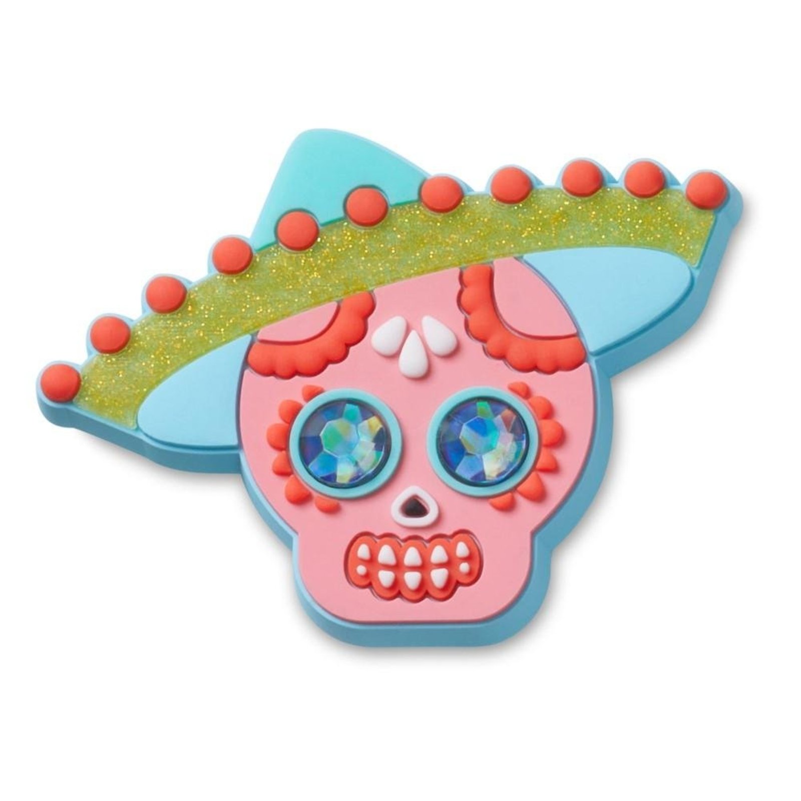 Infantil - Jibbitz™ Dia de Los Muertos Sombrero Único Branco