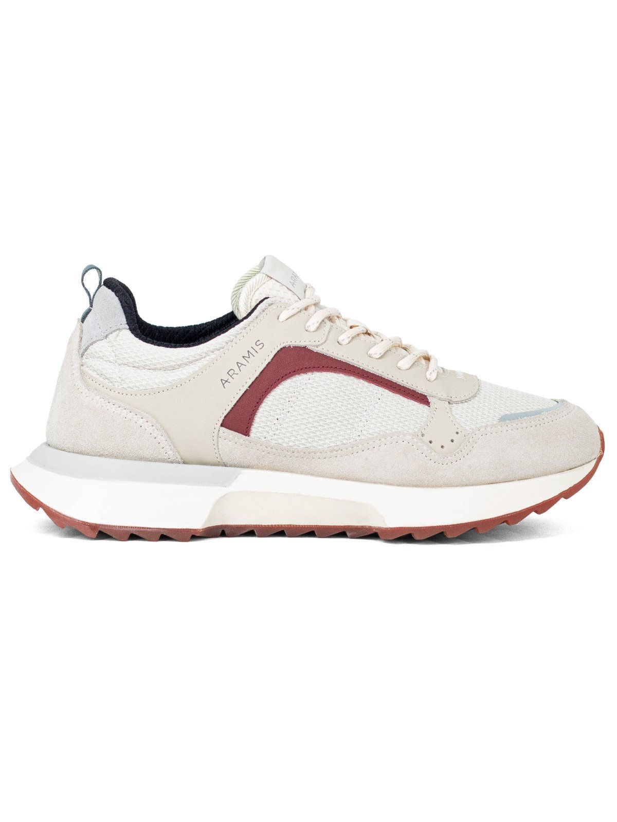Tênis Masculino Aramis Casual Icon Milano Camurça Confortável Urbano Branco Off White