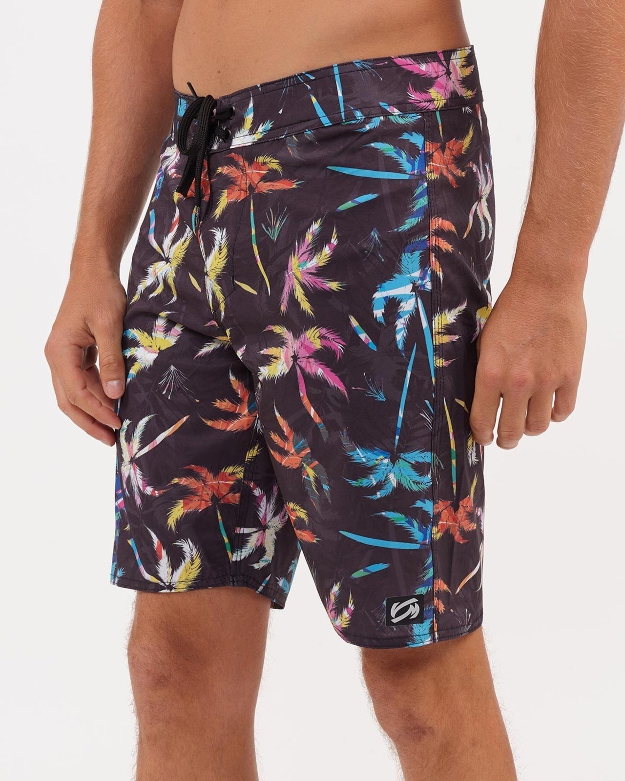 Vista 2 Bermuda Masculina Boardshort Vida Marinha Preta preto Vida Marinha preto