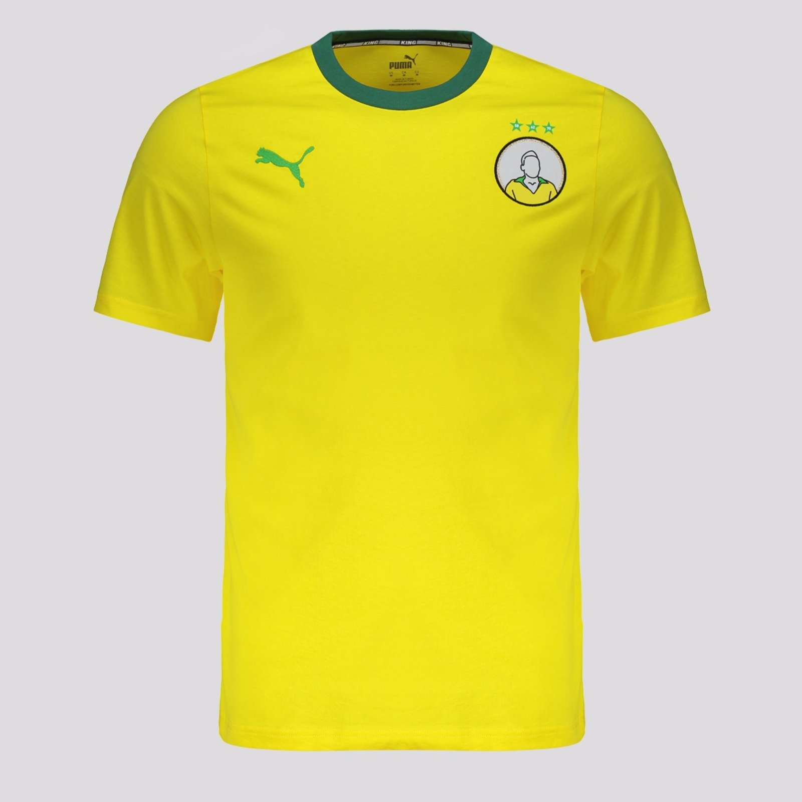 Camisa Puma King Pelé Tee Amarela