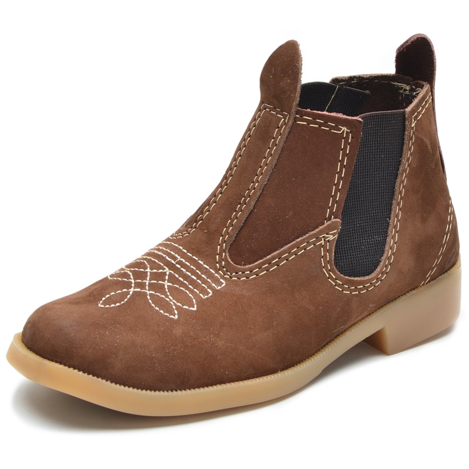 Infantil – Bota Country Botina de Couro Texas Marrom