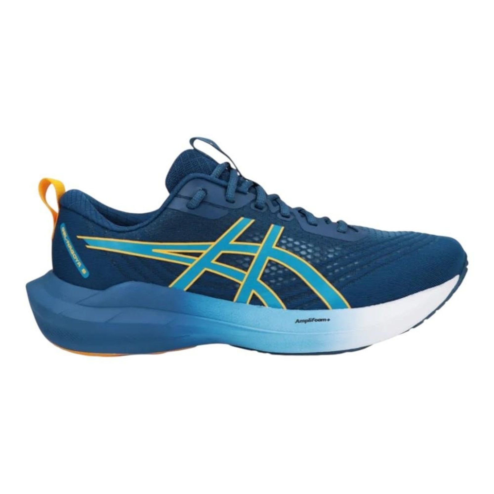 Tênis Asics Gel Nagoya 8 Masculino Azul e Laranja Azul