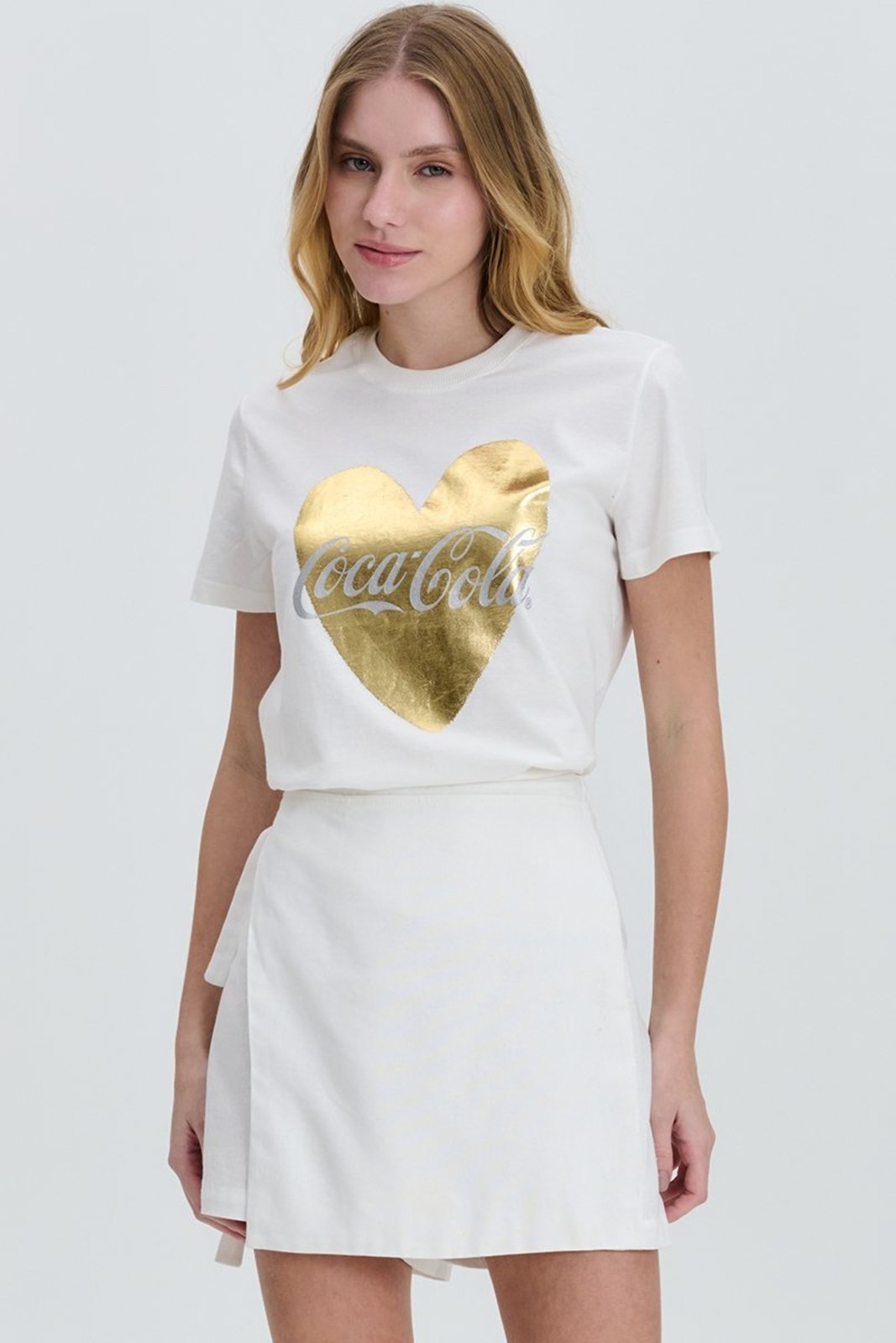 Camiseta Coca-Cola Heart Gold