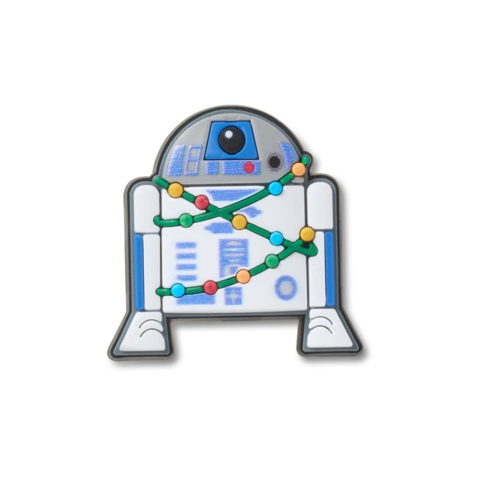 Vista 2 Infantil - Jibbitz™ Star Wars R2D2 Christmas Crocs branco