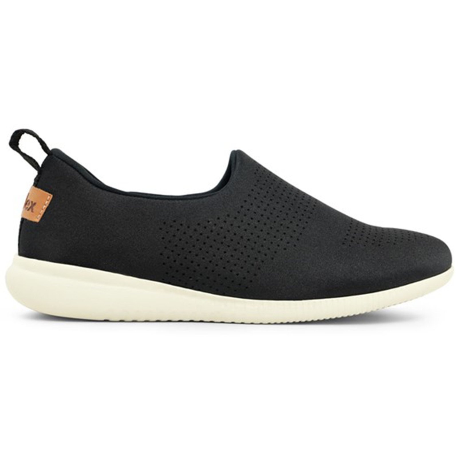 Tênis Moda Feminino Casual Usaflex Slip On Muito Confortavel Preto