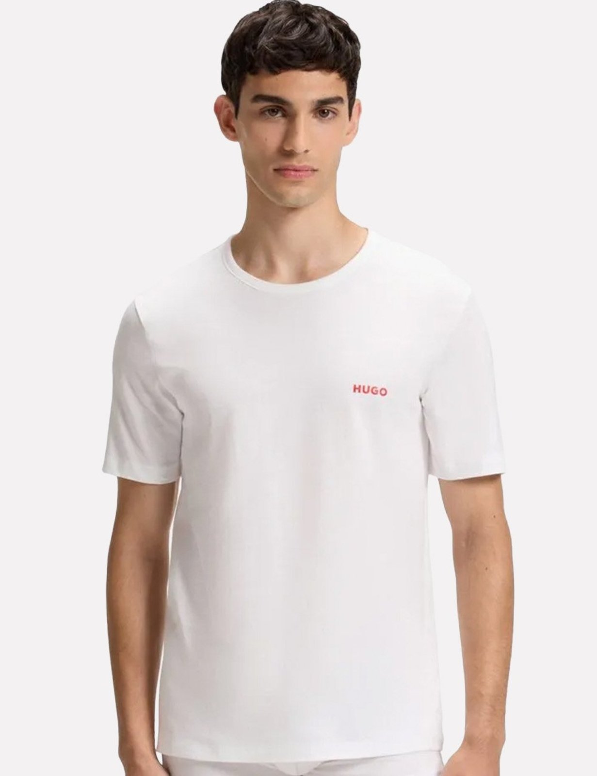 Camiseta Hugo Boss Masculina Slim Crew Neck Branca
