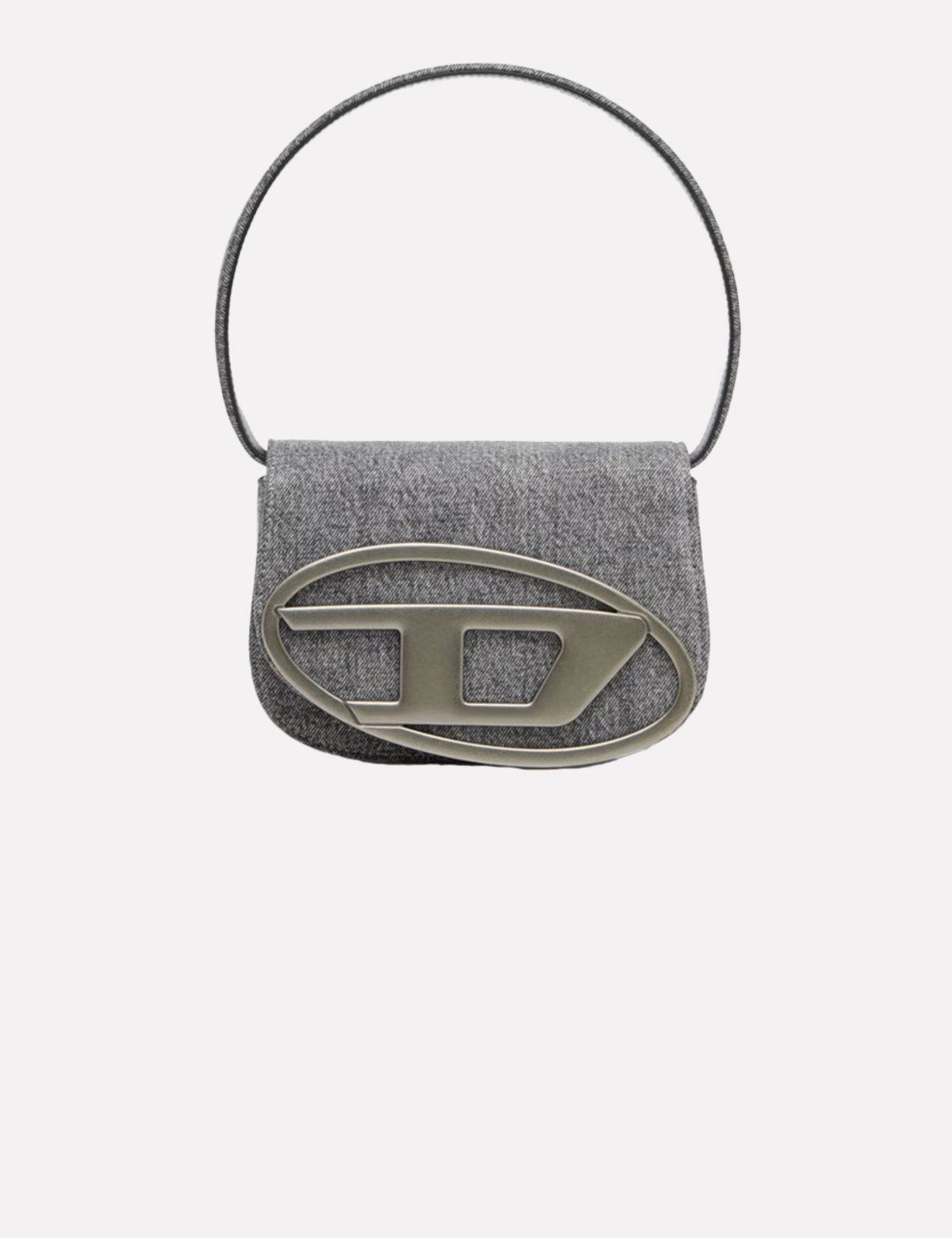 Vista 2 Bolsa Diesel Feminina 1DR Shoulder Bag X08396 Preta Mescla Jeans preto Diesel preto