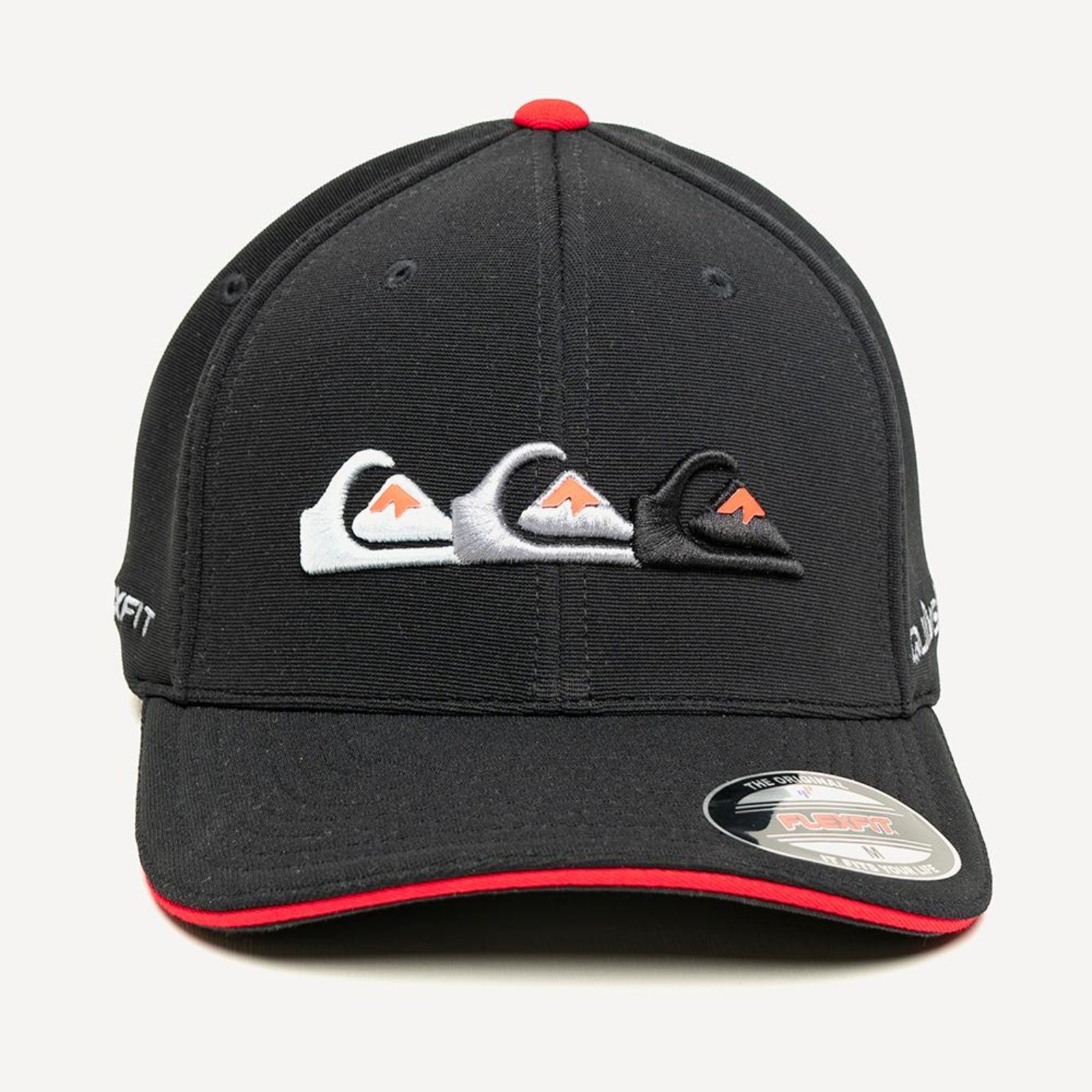 Boné Quiksilver Aba Curva Emb Three Logo SM26 Preto