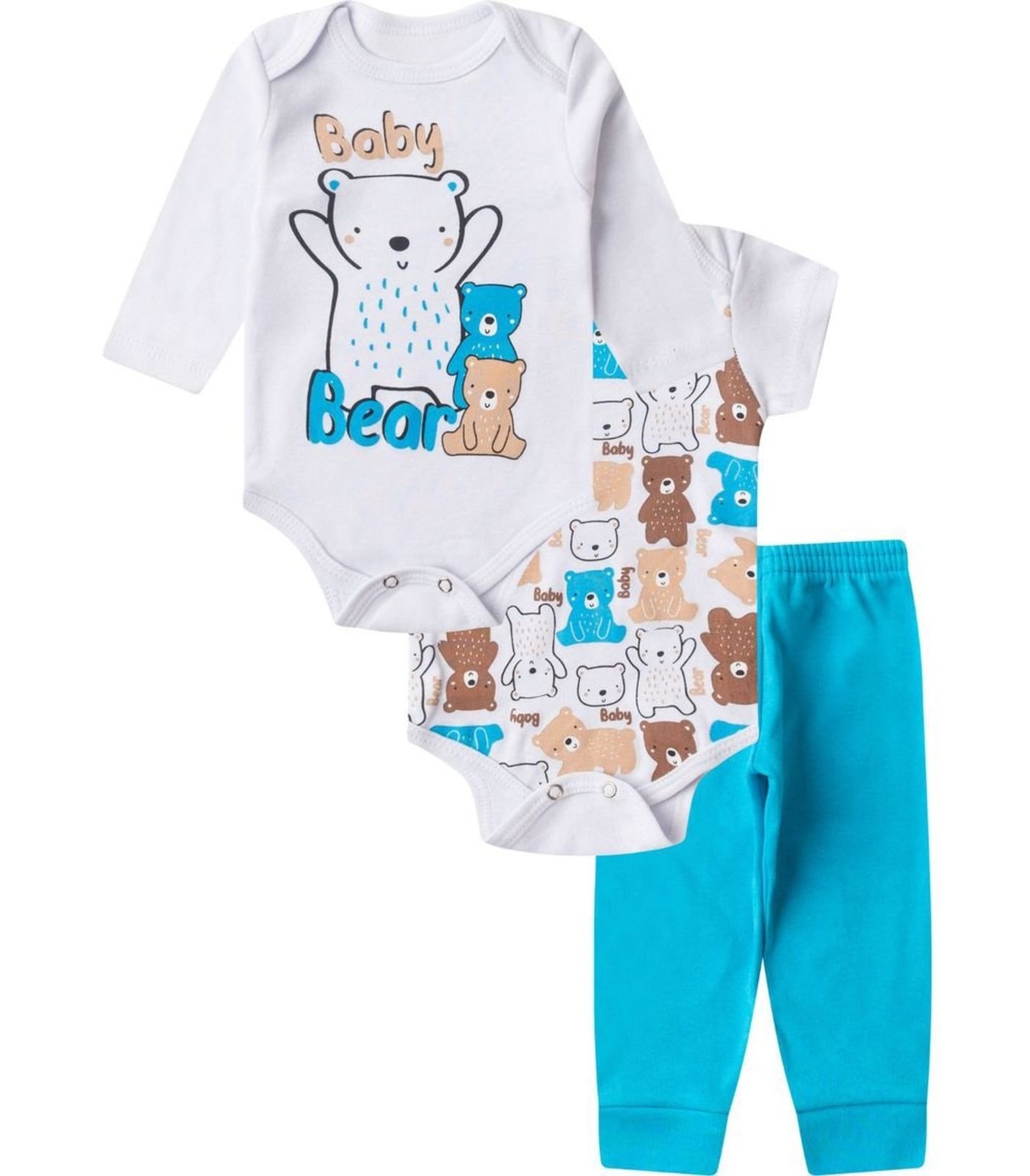 Infantil - Kit Body Longo 3 Peças Select Azul